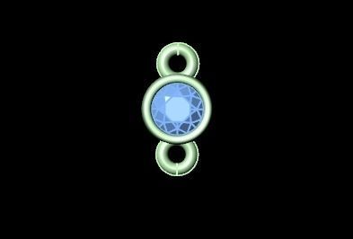 trendy chain link bracelet ring 898 3D print model_11