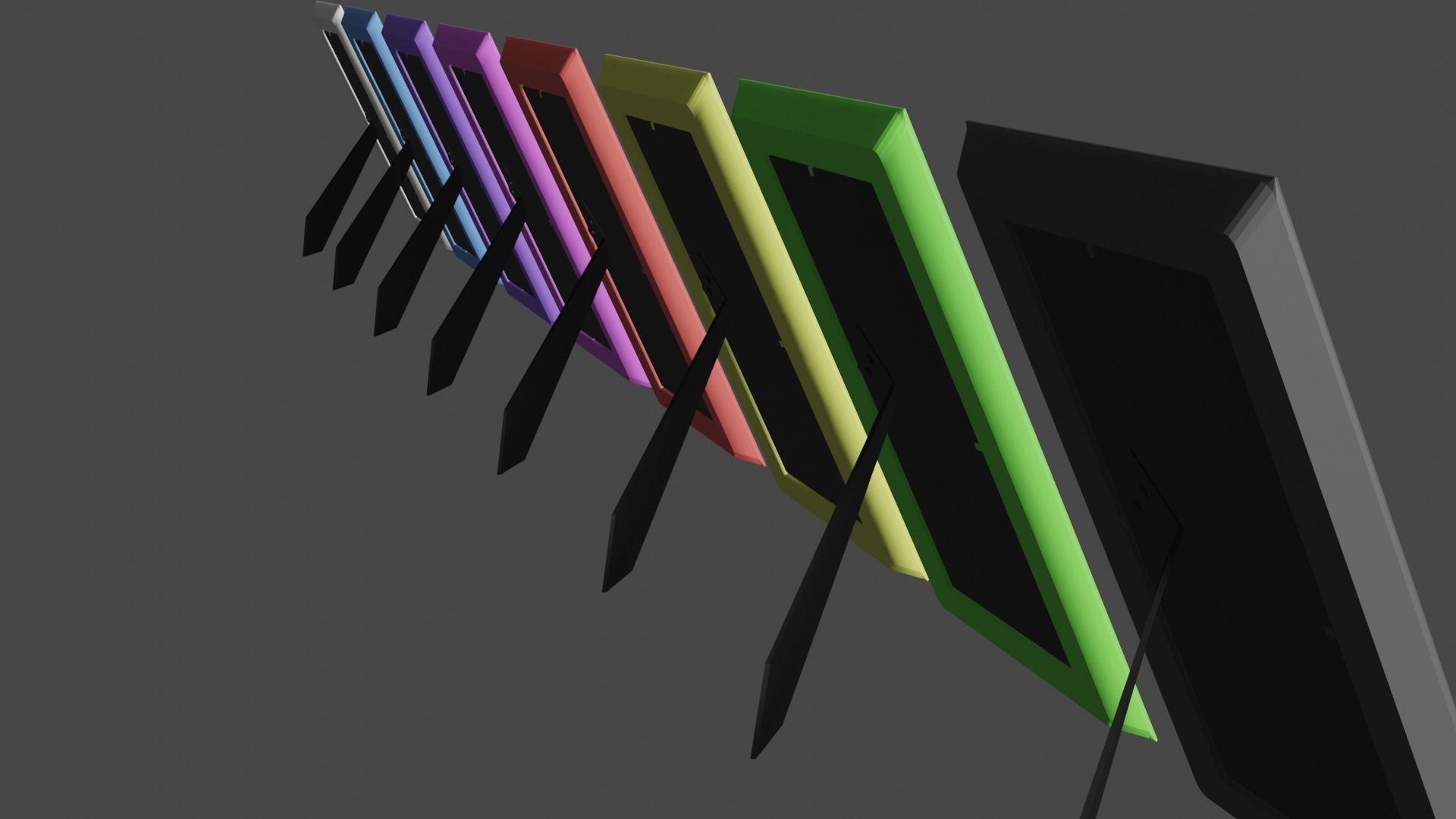 Photo frame  Low-poly 3D model_9