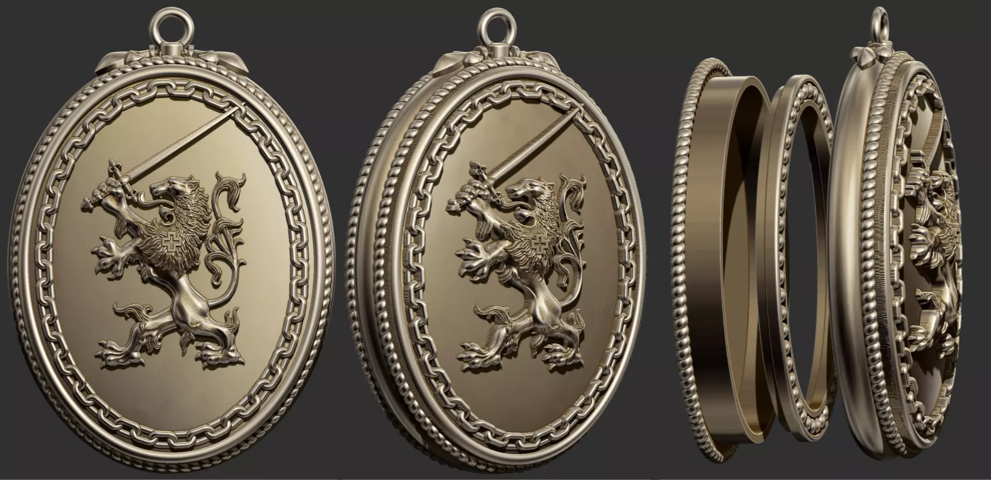 Heralds Lion Reliquary of the Sorrowful - Arautos Relicario 3D print model