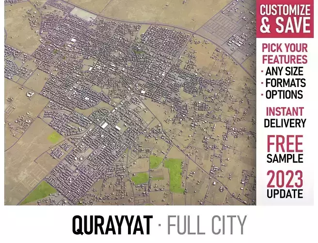 Qurayyat - 3D City Model