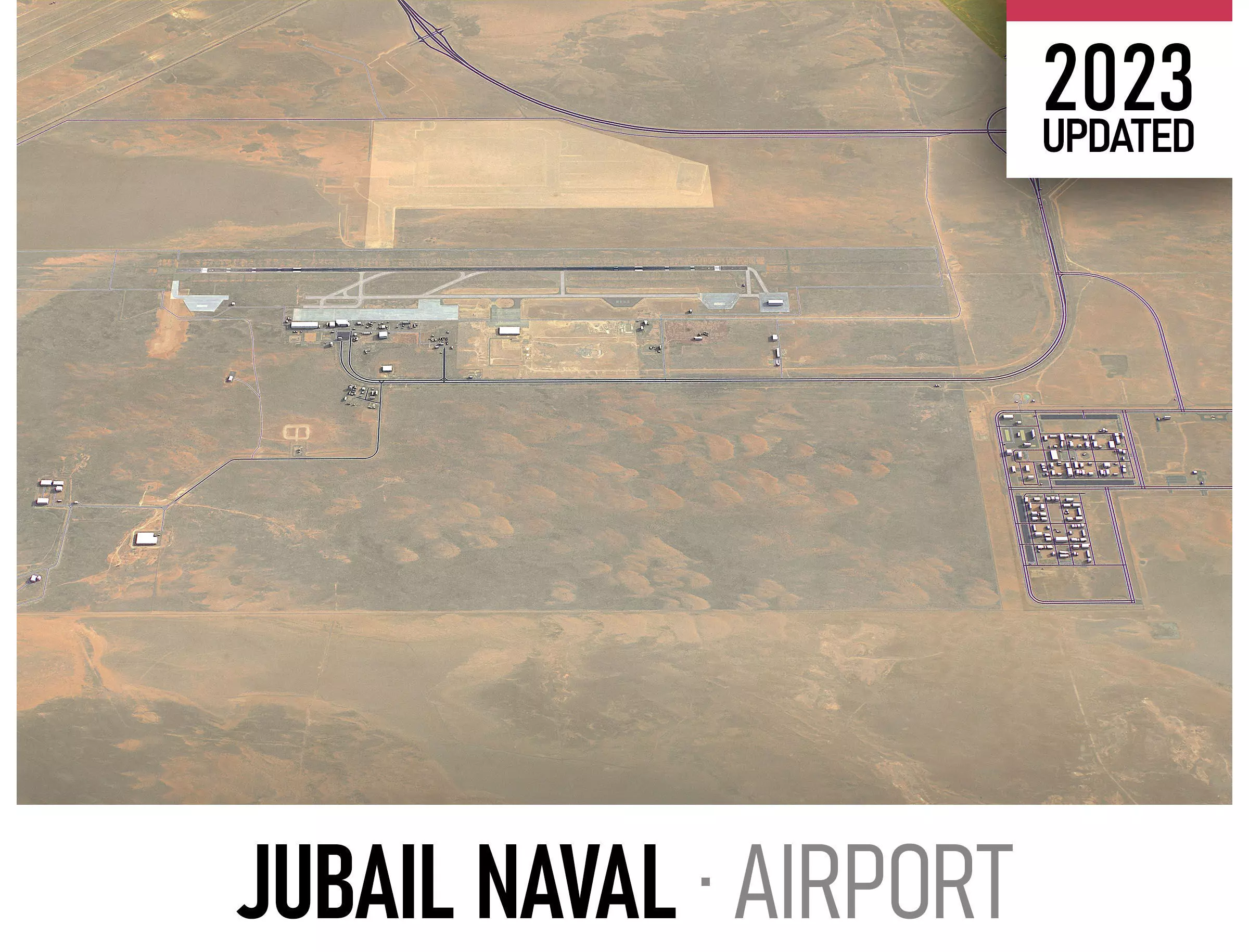 Jubail Airport Low-poly 3D model_0