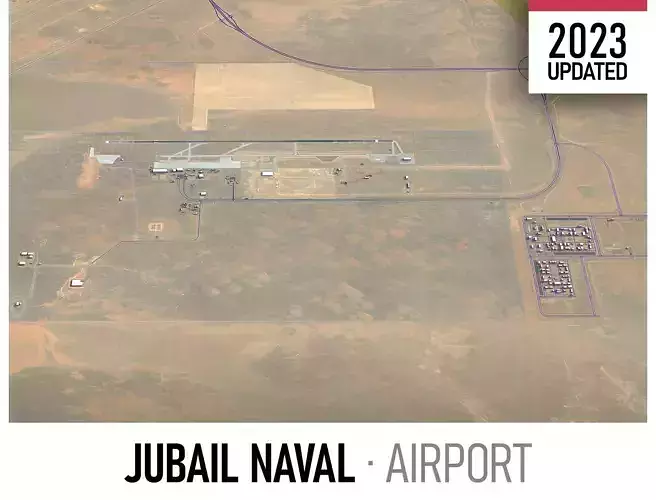 Jubail Airport Low-poly 3D model
