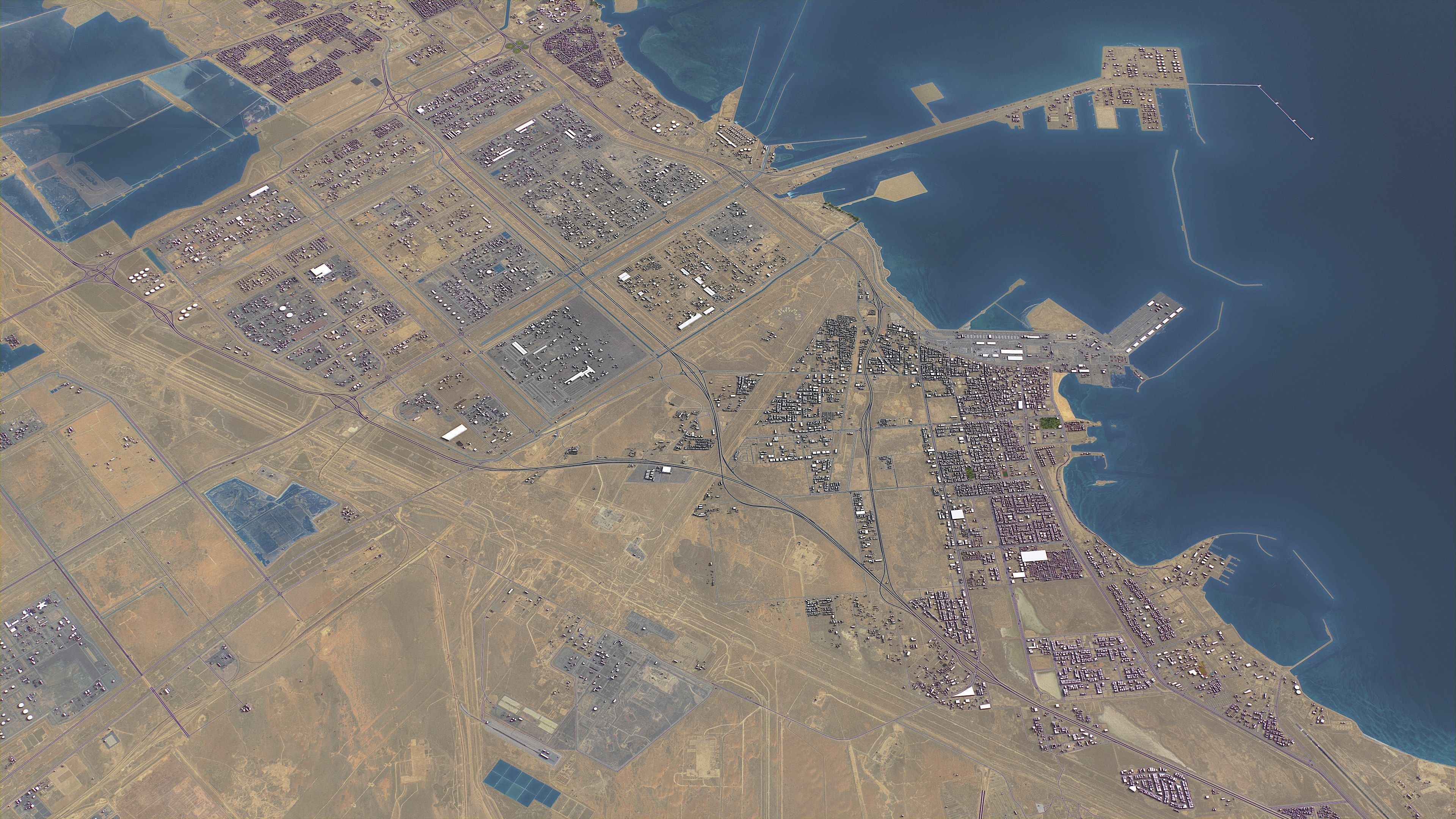 Jubail - 3D City Model Low-poly 3D model_10