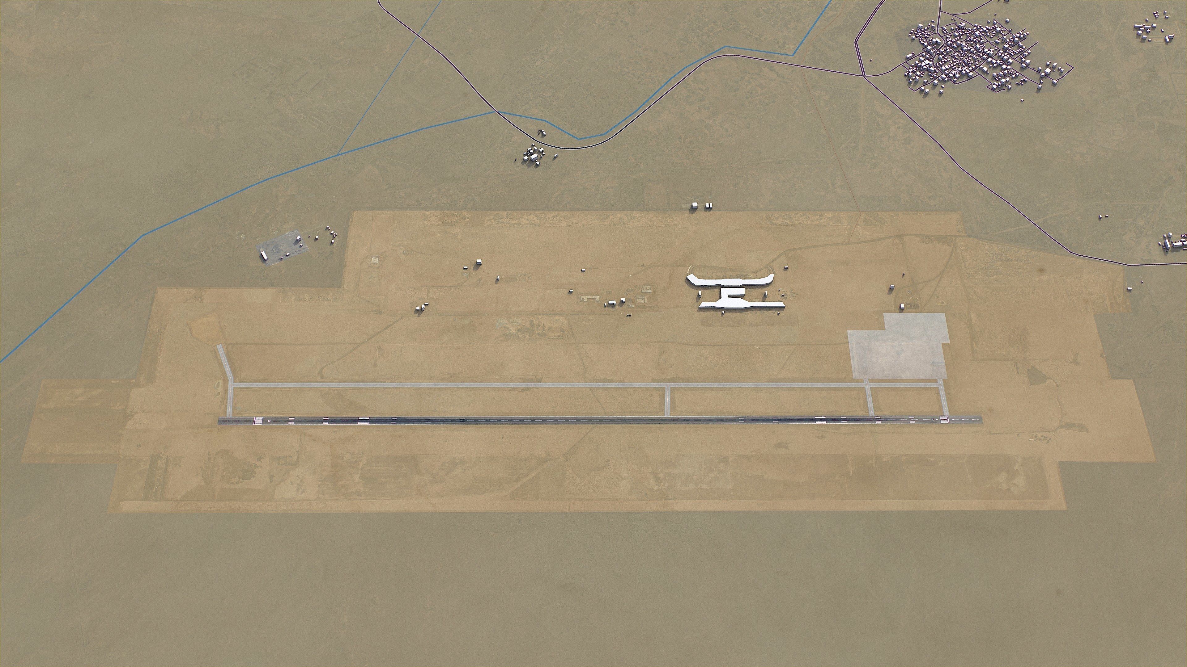 Jizan - New Jazan Airport Low-poly 3D model_1