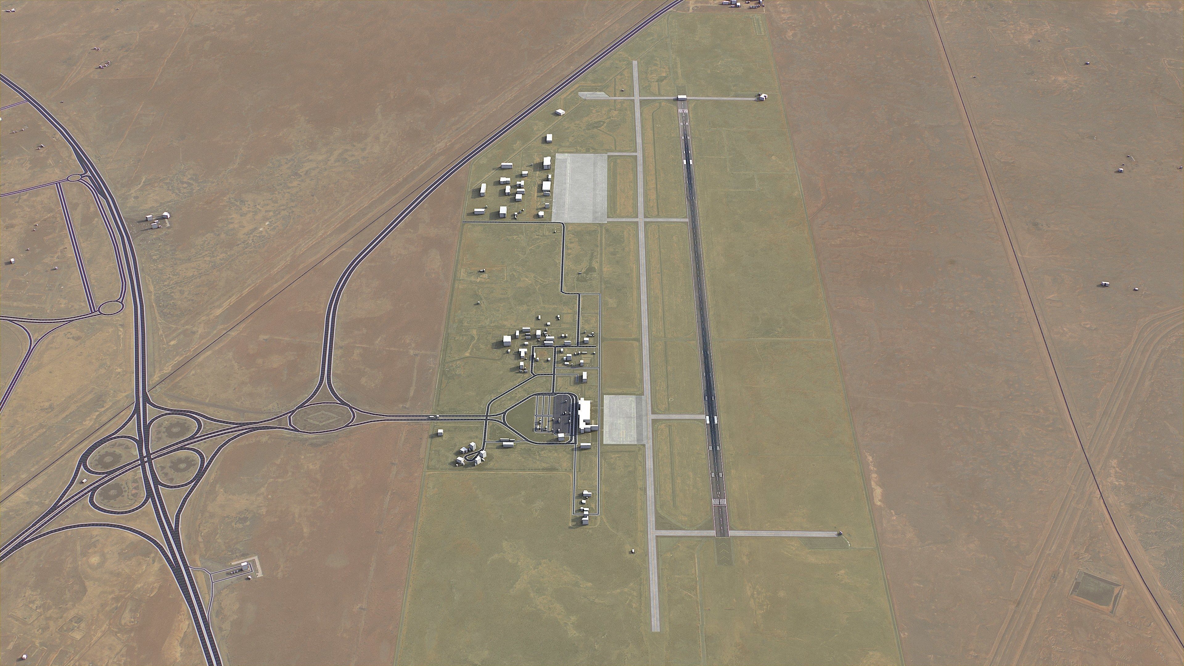 Hofuf Airport Low-poly 3D model_4