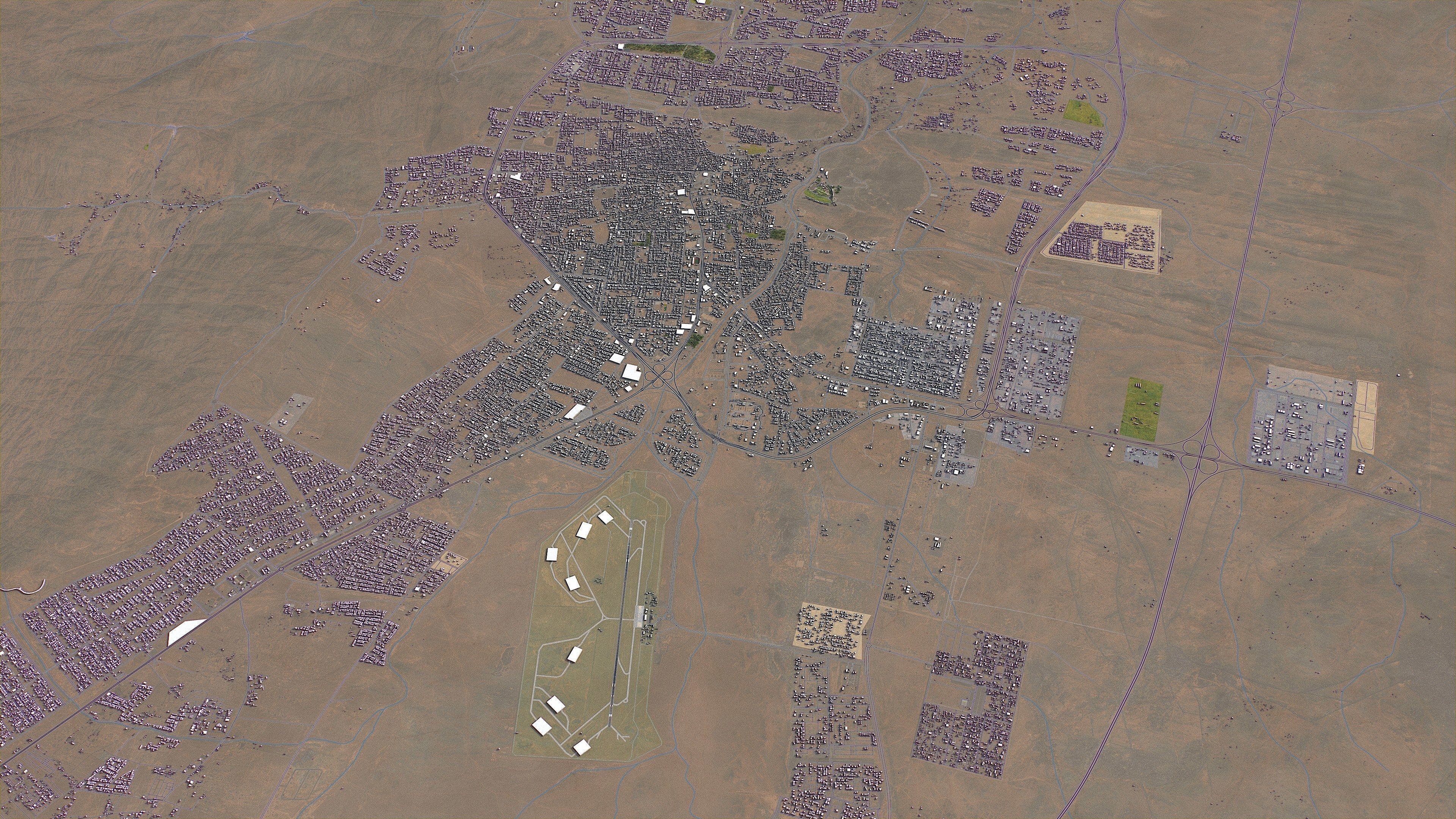 Hail - 3D City Model Low-poly 3D model_7