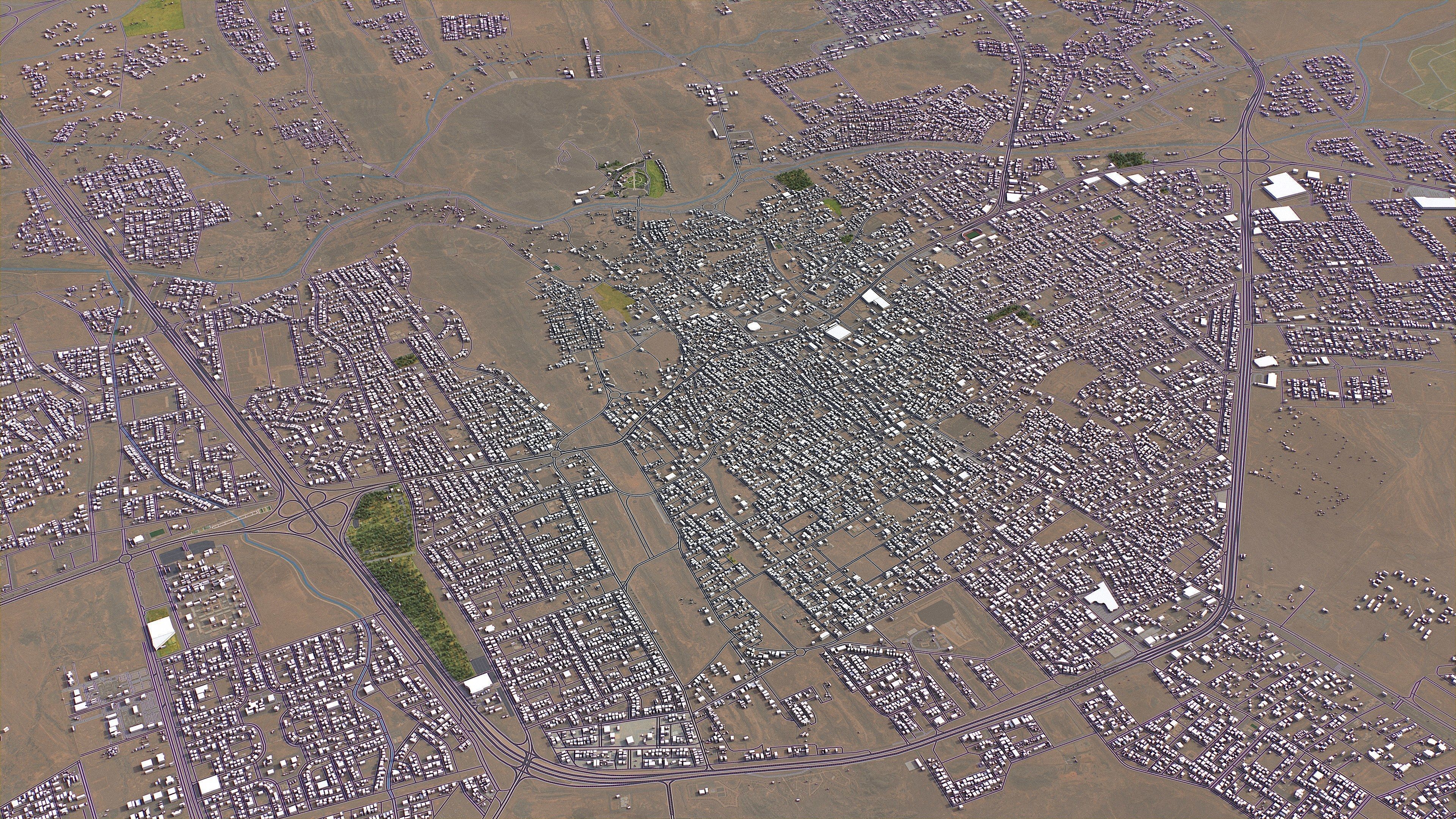 Hail - 3D City Model Low-poly 3D model_10