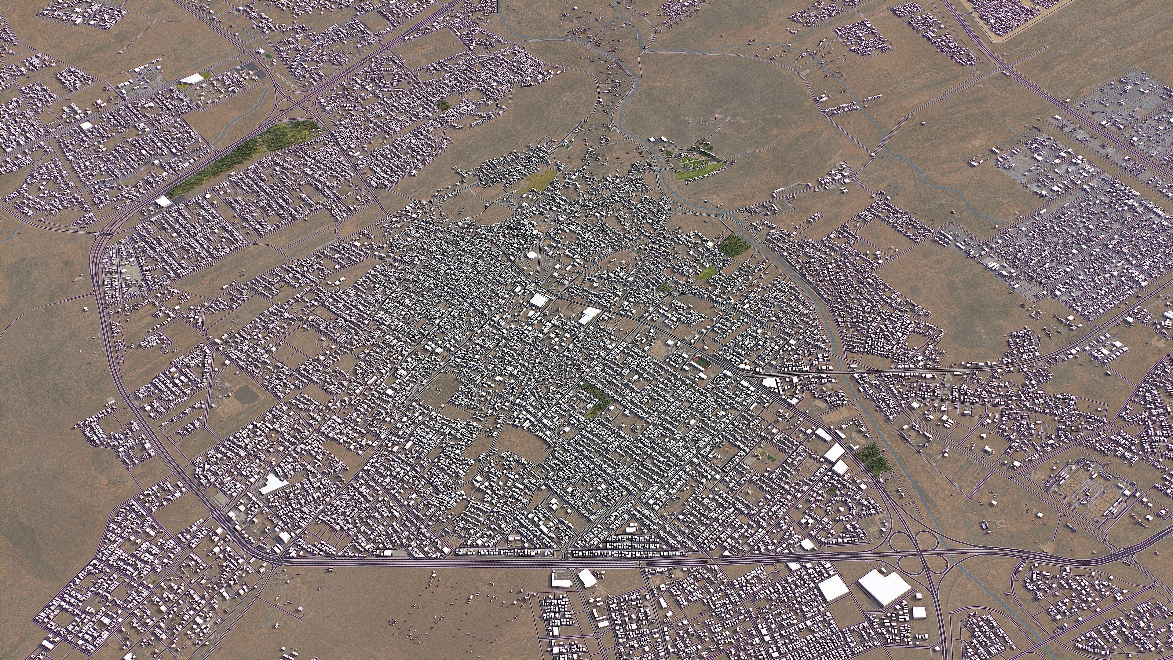 Hail - 3D City Model Low-poly 3D model_9