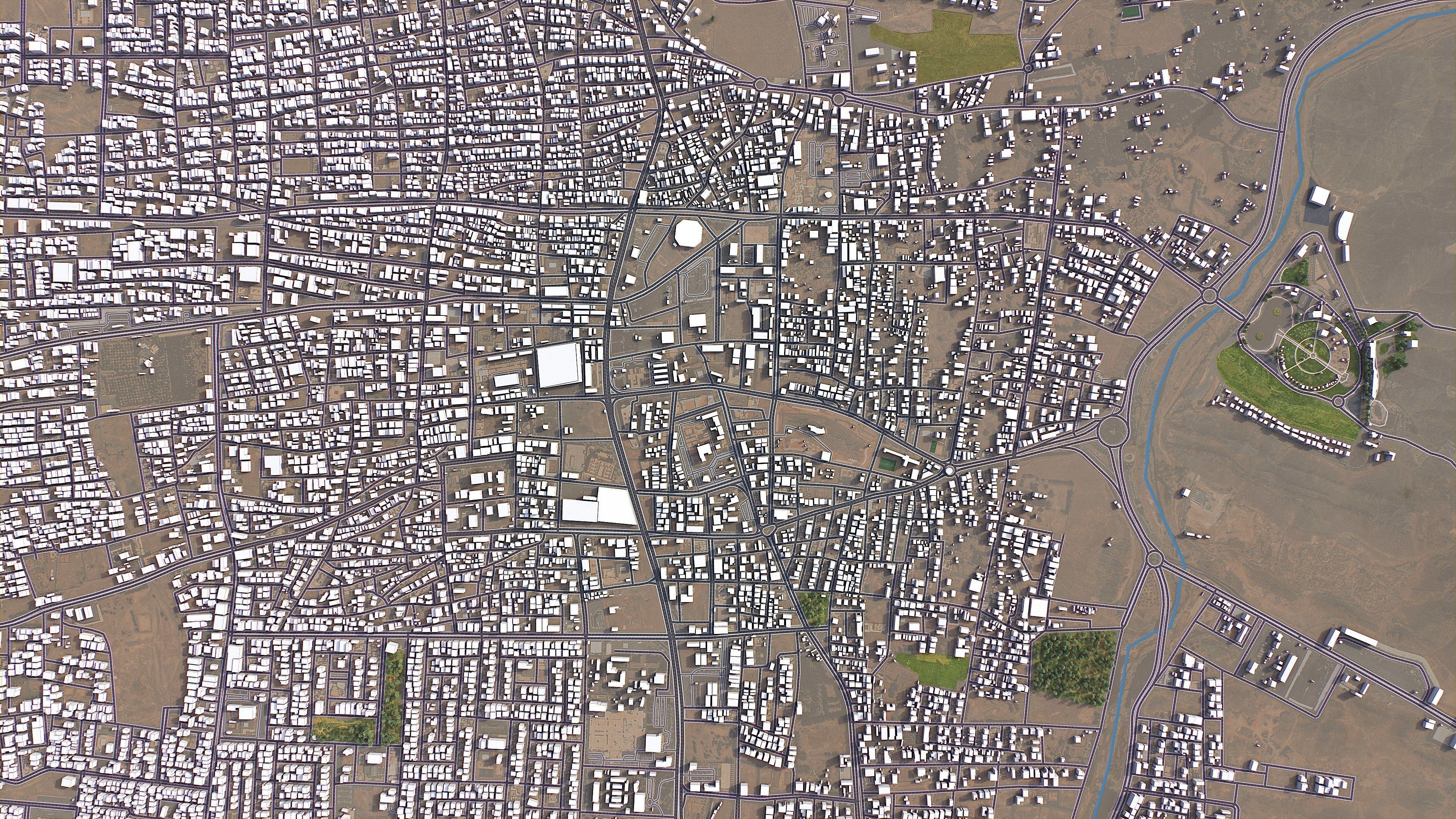 Hail - 3D City Model Low-poly 3D model_5