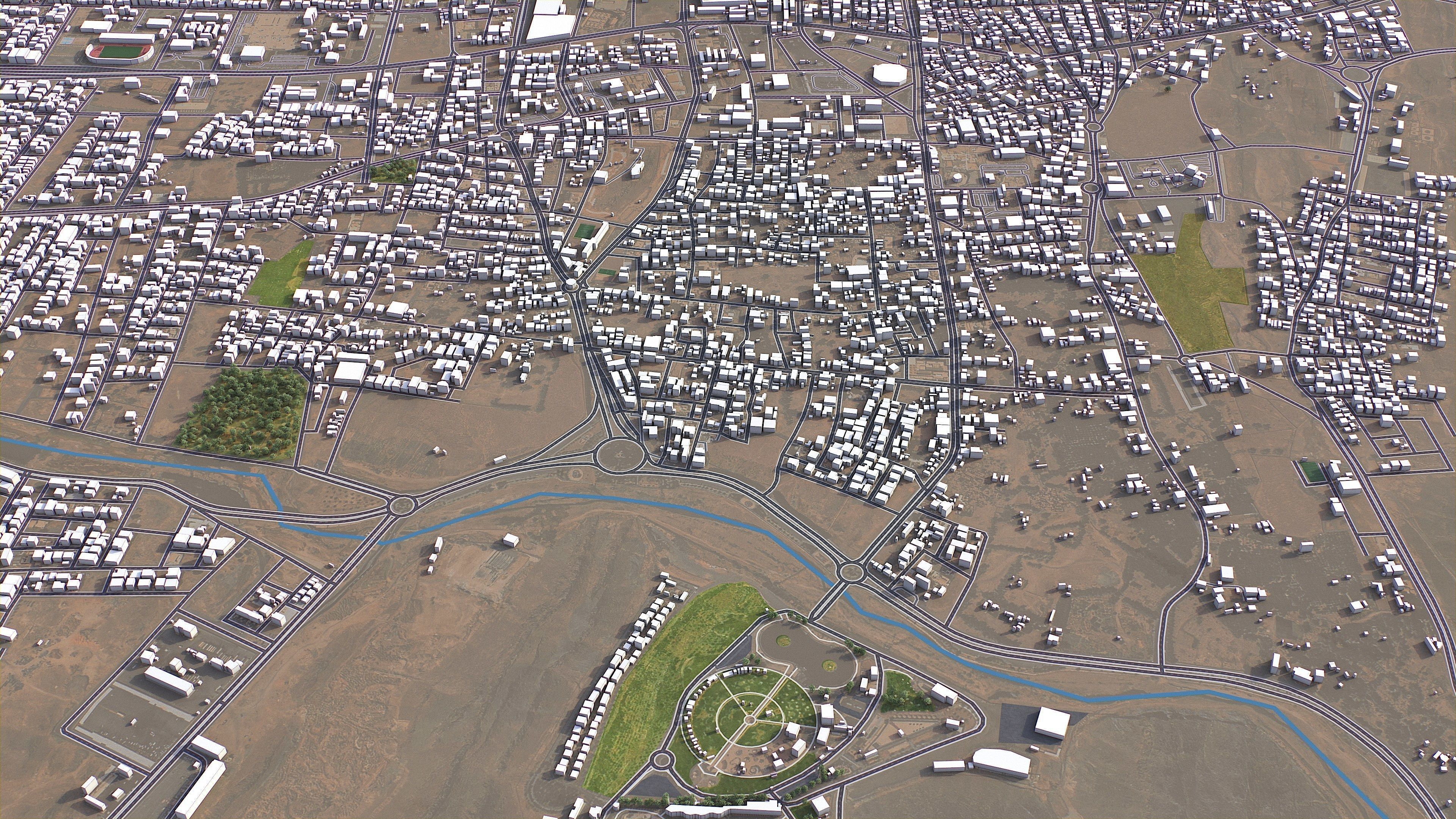 Hail - 3D City Model Low-poly 3D model_4