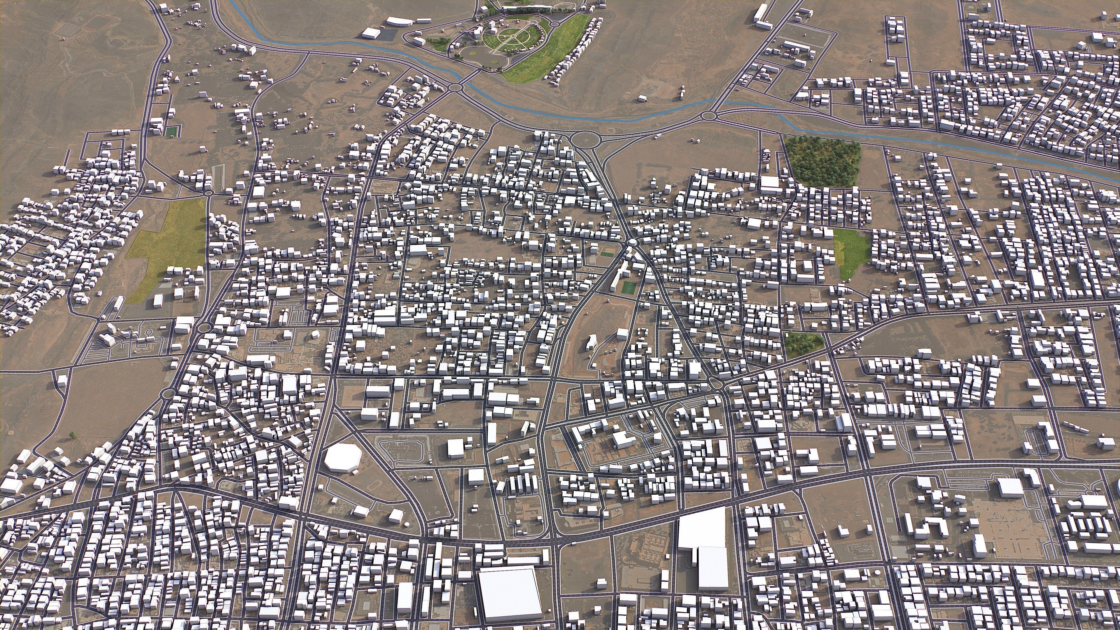 Hail - 3D City Model Low-poly 3D model_2