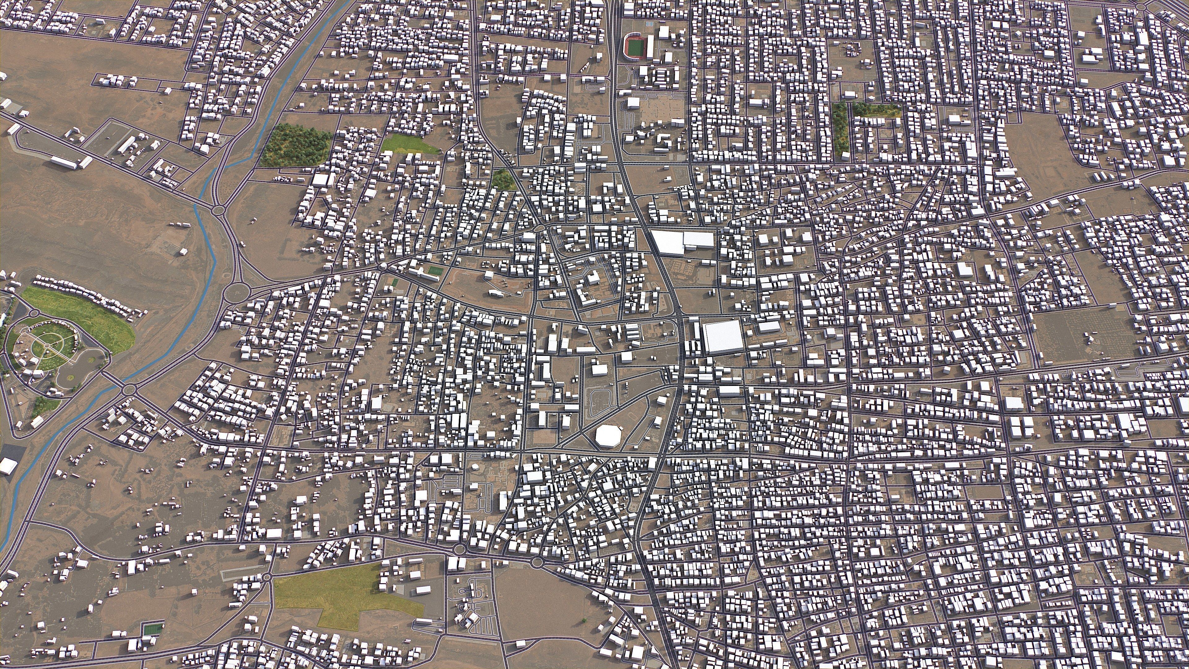 Hail - 3D City Model Low-poly 3D model_3