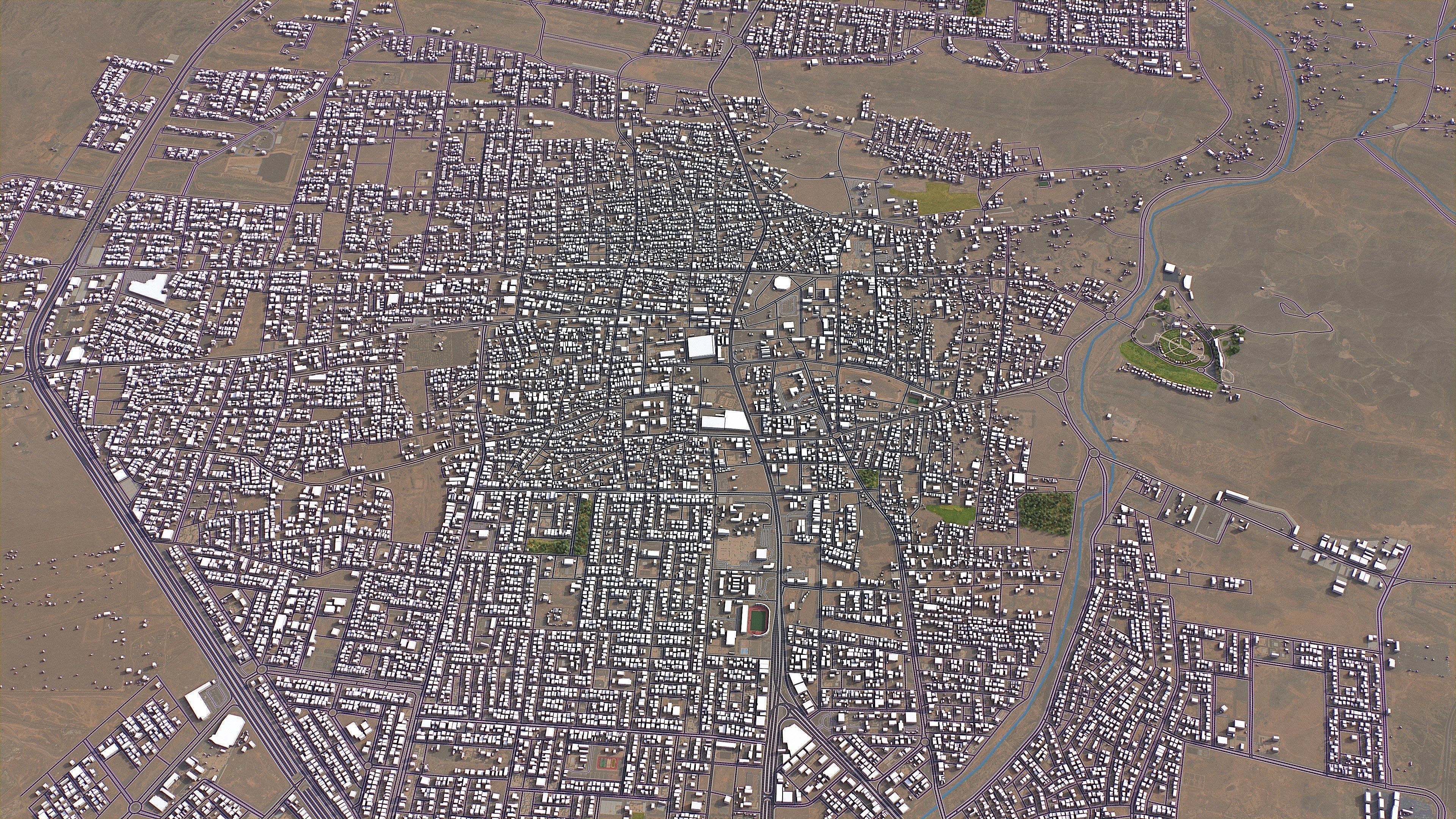 Hail - 3D City Model Low-poly 3D model_8