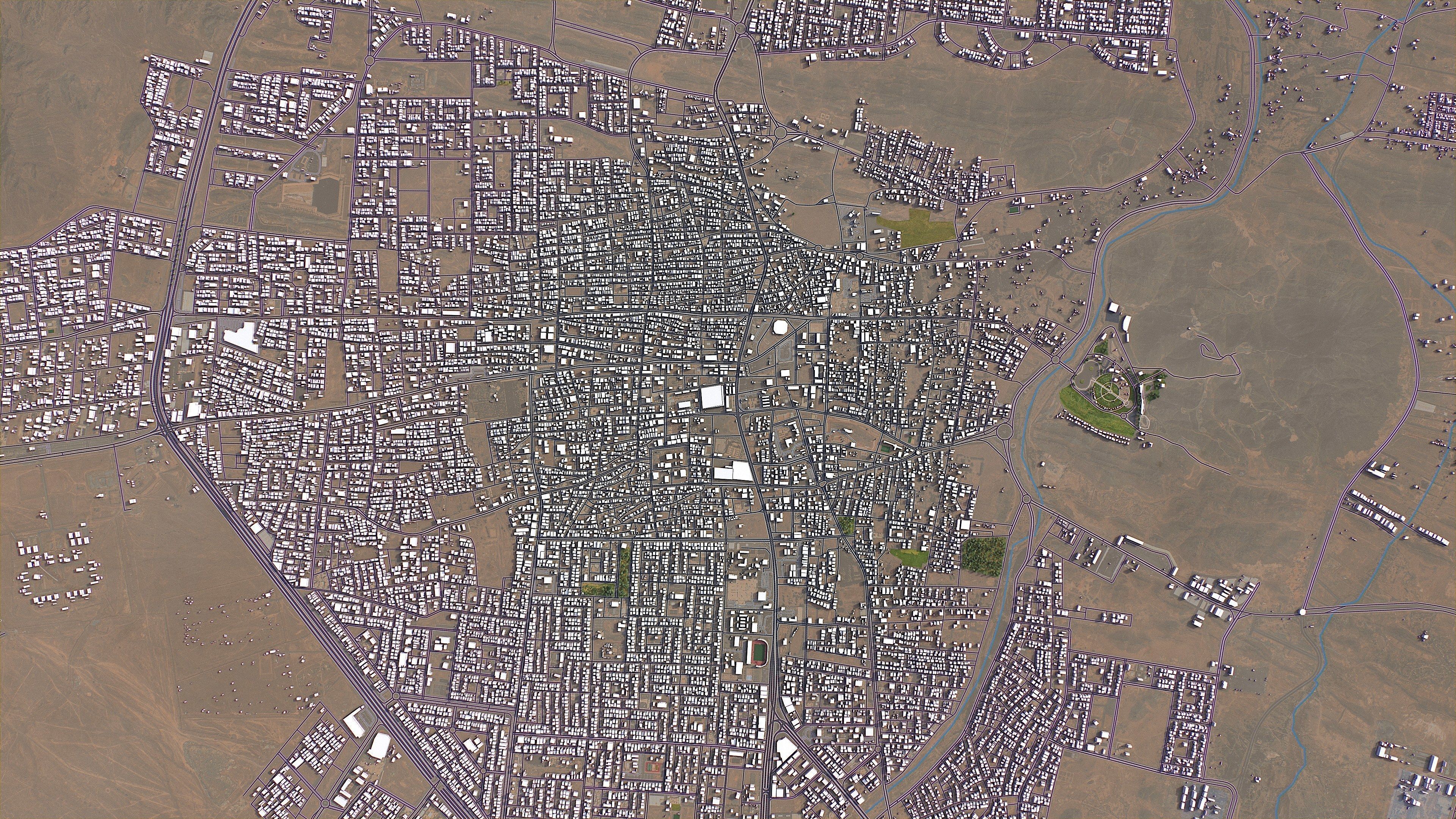 Hail - 3D City Model Low-poly 3D model_12