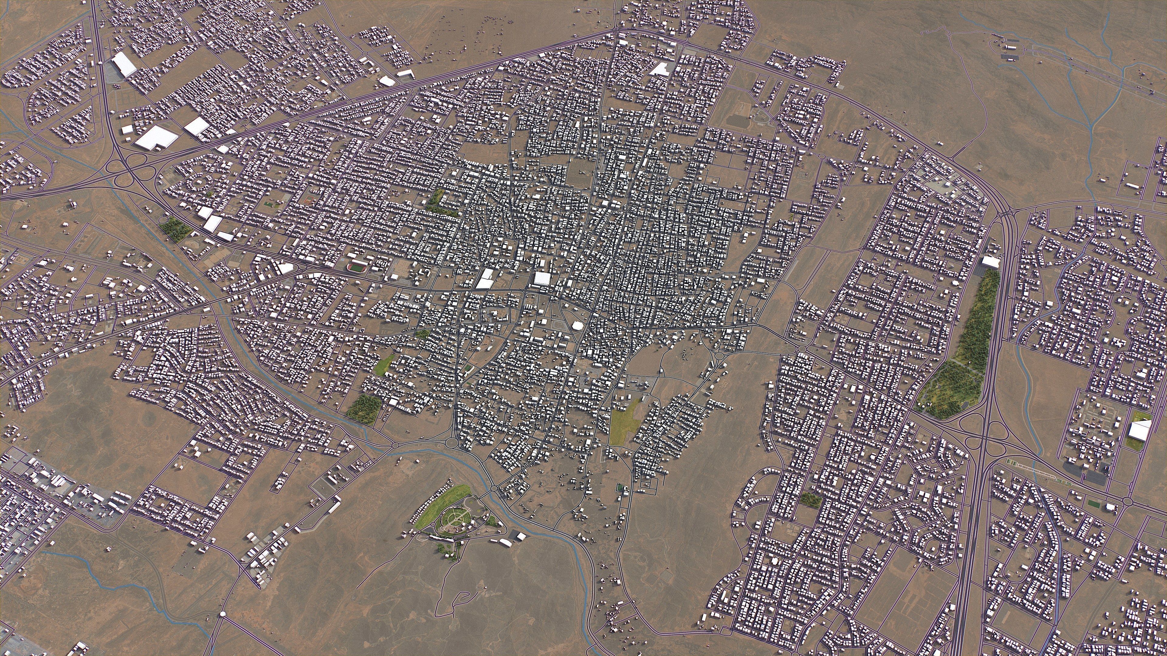 Hail - 3D City Model Low-poly 3D model_11