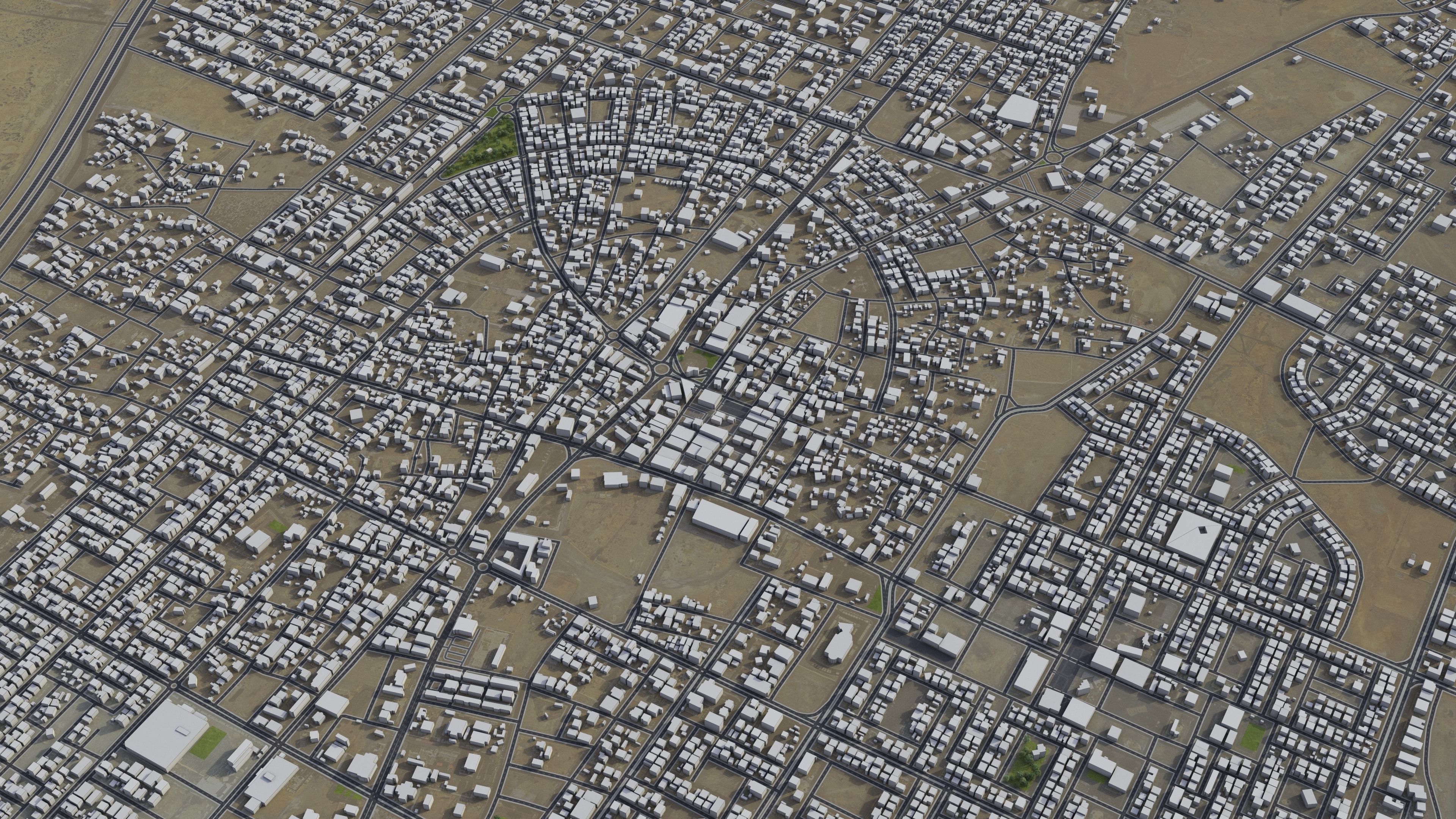 Qurayyat - 3D City Low-poly 3D model_7