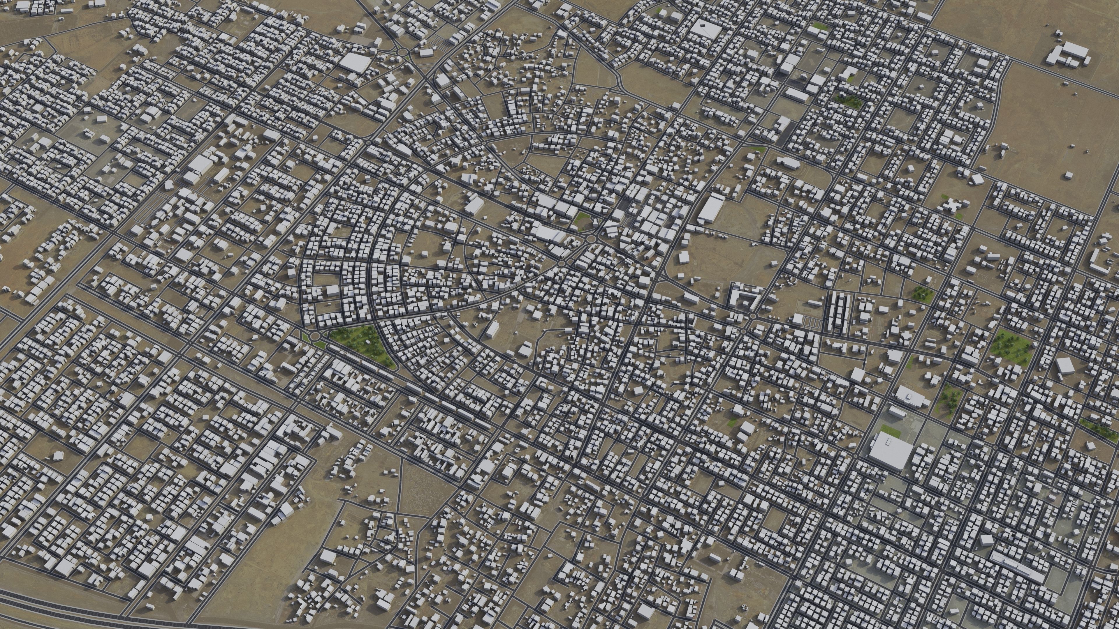 Qurayyat - 3D City Low-poly 3D model_8