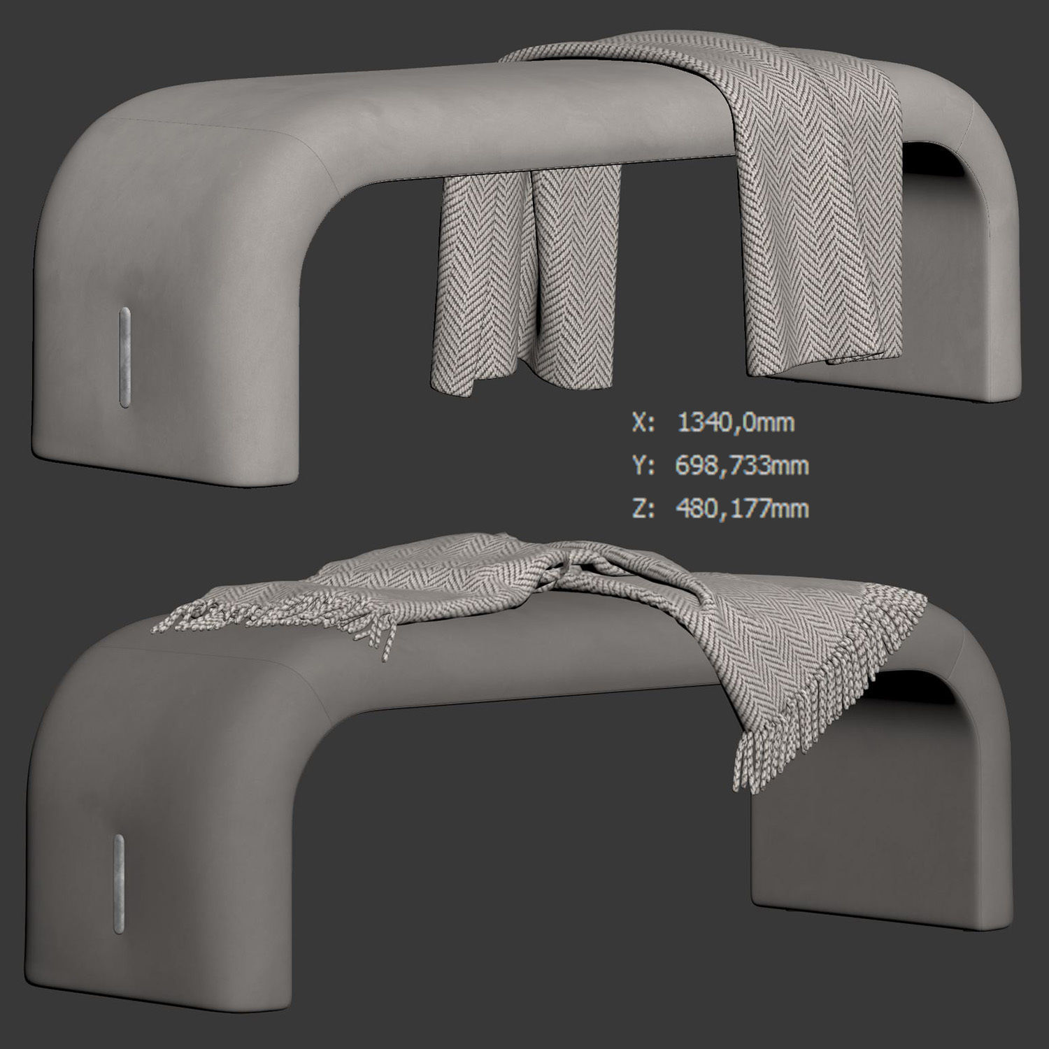 Eclipse Bench by Turri 3D model_5