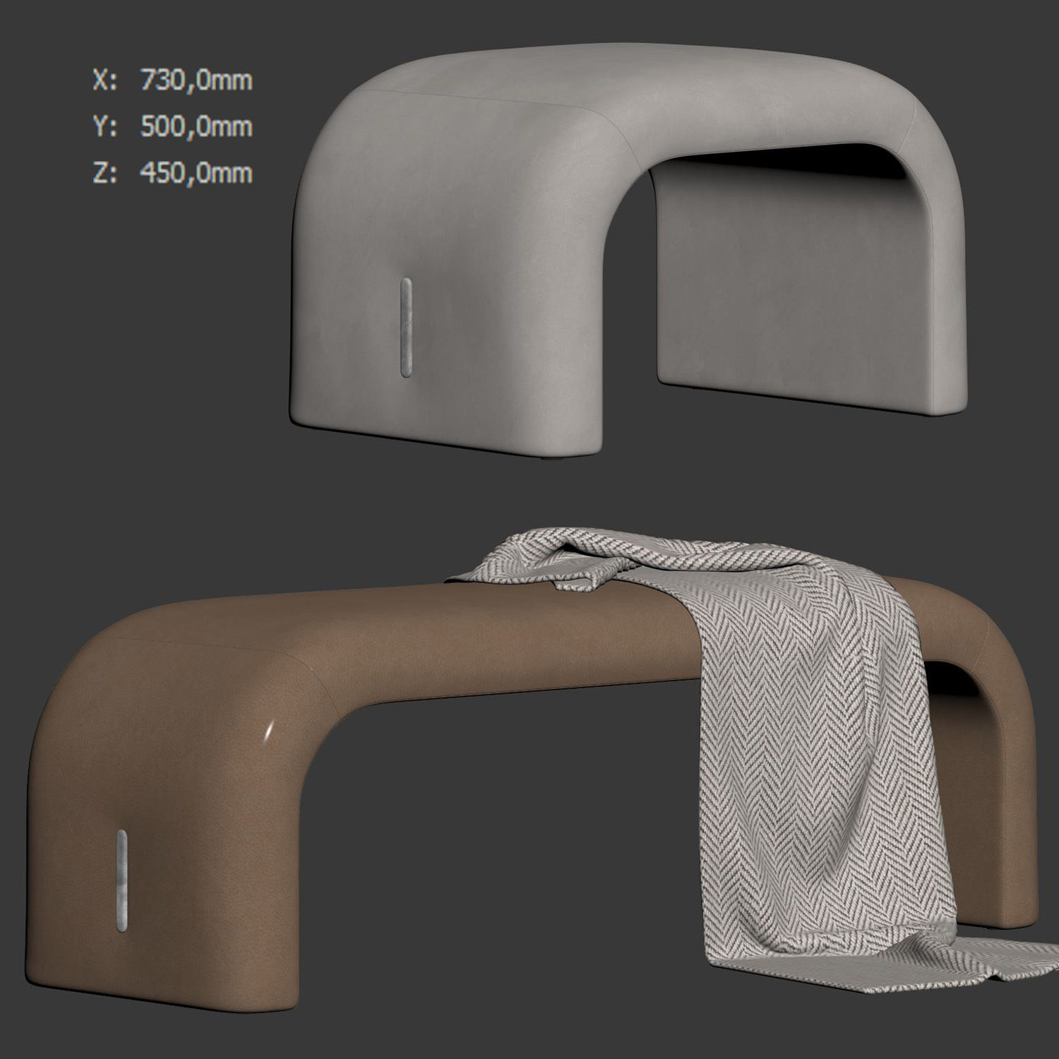 Eclipse Bench by Turri 3D model_6