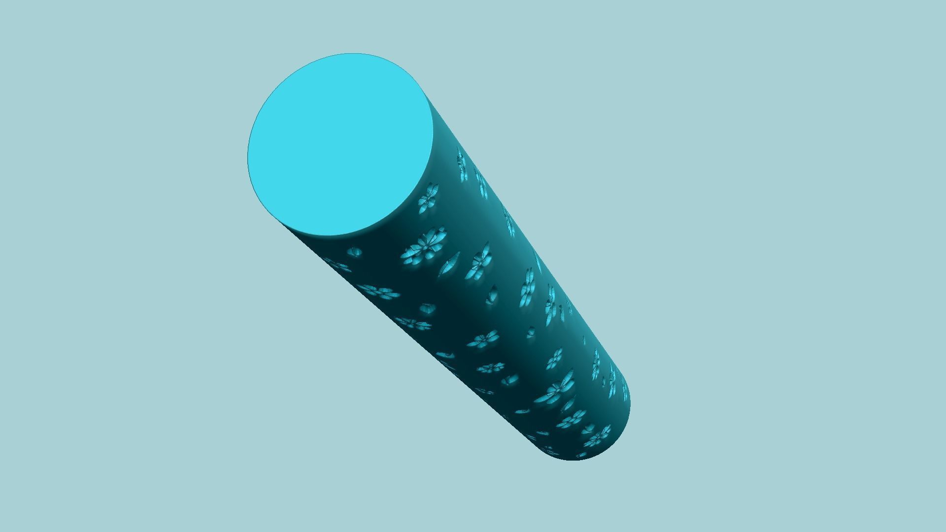 Texture Roll 03 - Flowers Negative - Decoration Maker 3D print model_7