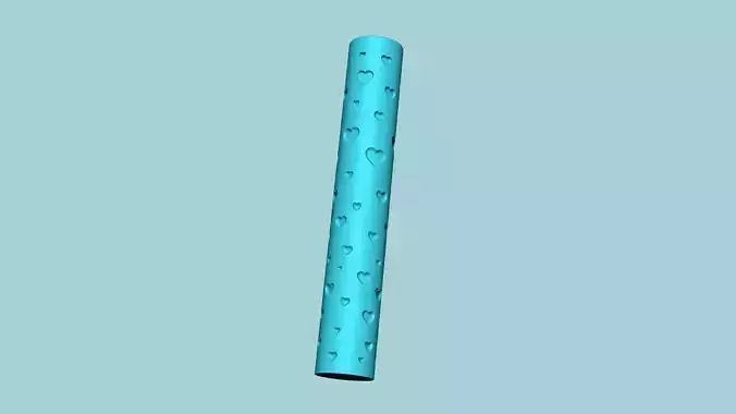 Texture Roll 04 - Hearts Negative - Decoration Maker 3D print model