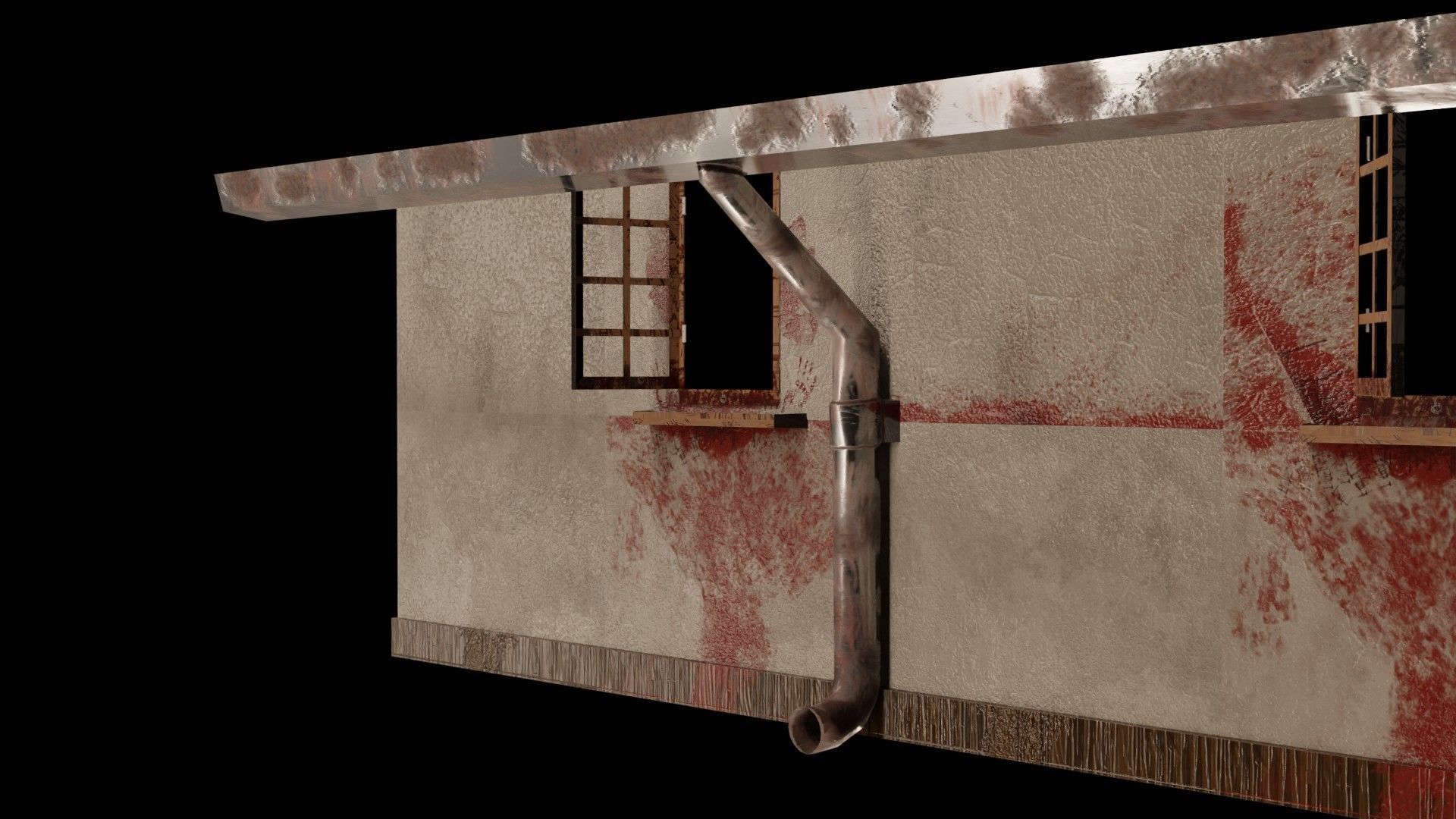 Dark House Realm Butchery Legacy Mansion Tools Organ Pail Low-poly 3D model_14