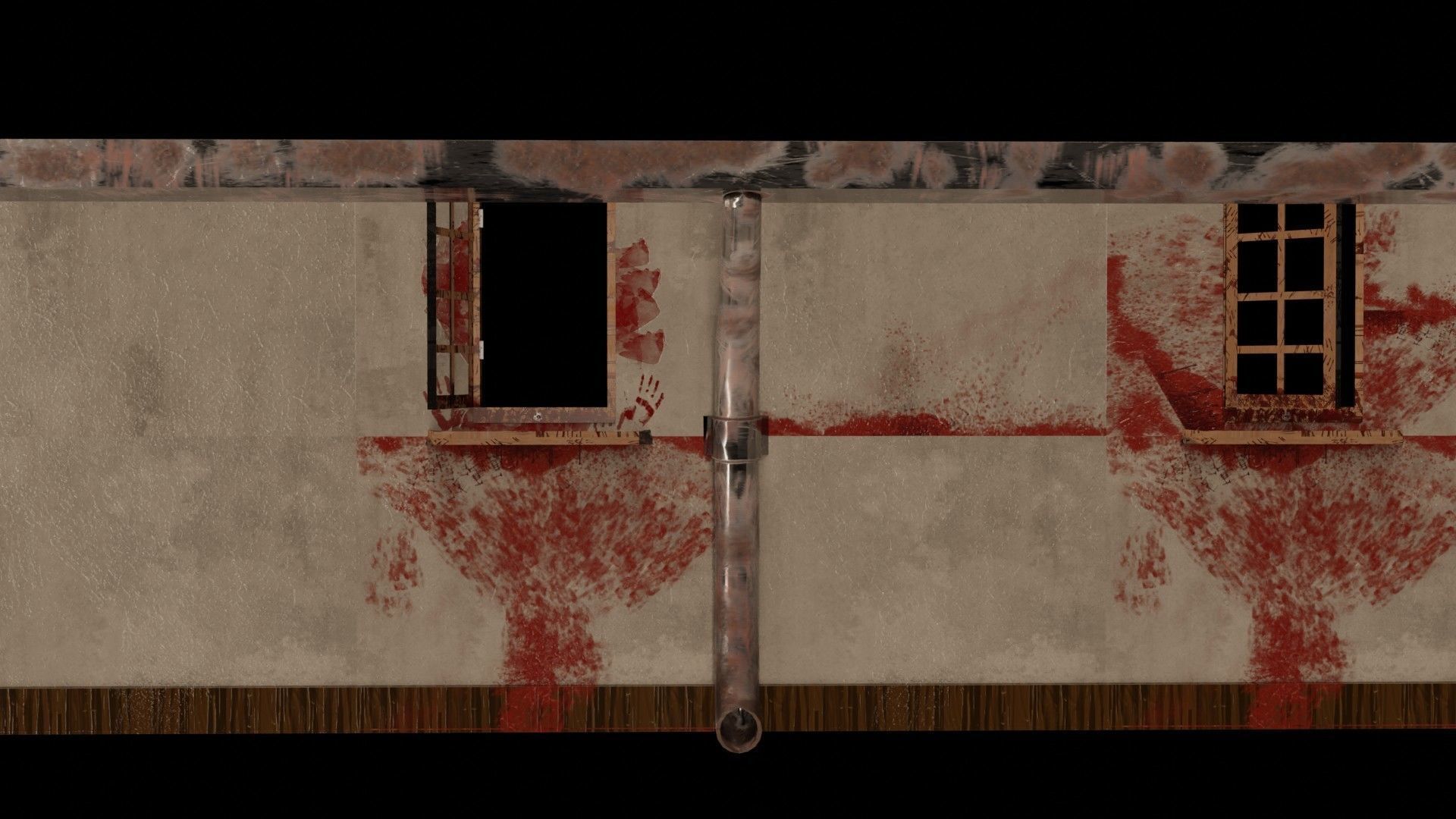 Dark House Realm Butchery Legacy Mansion Tools Organ Pail Low-poly 3D model_22