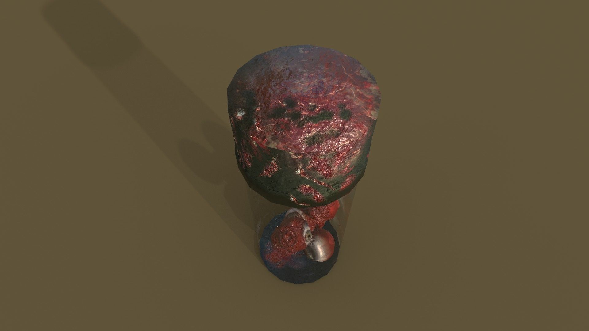 Dark House Realm Butchery Legacy Mansion Tools Organ Pail Low-poly 3D model_33