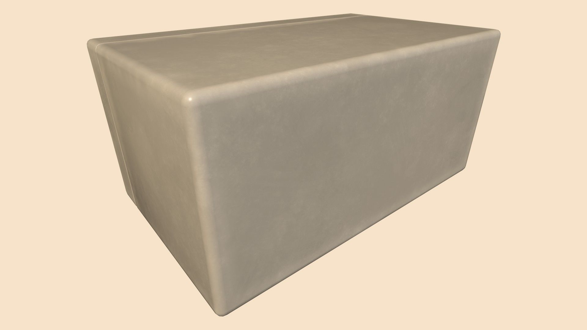 Stylized Basic Retrofuturism Console Low-poly 3D model_6