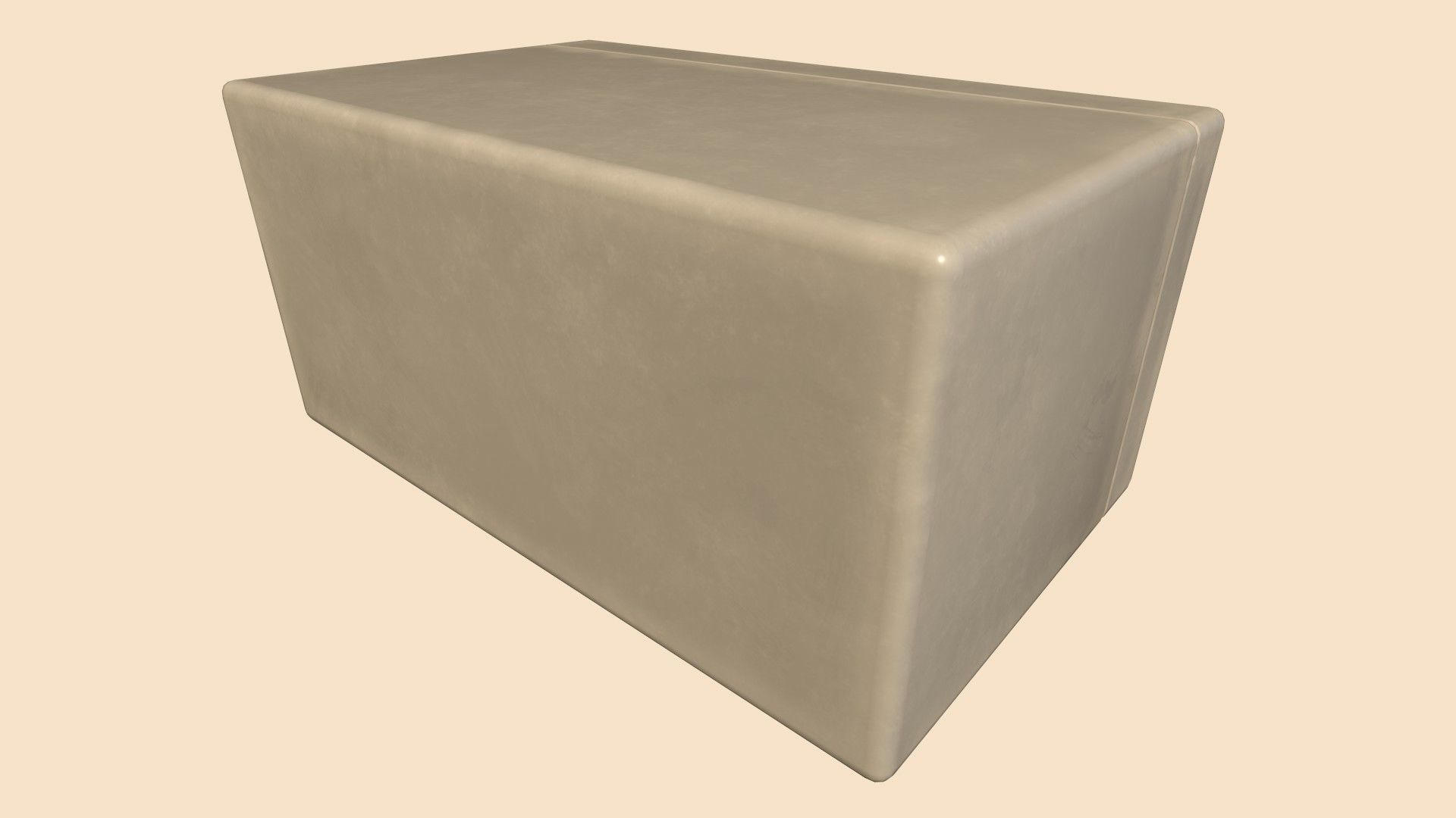 Stylized Basic Retrofuturism Console Low-poly 3D model_7