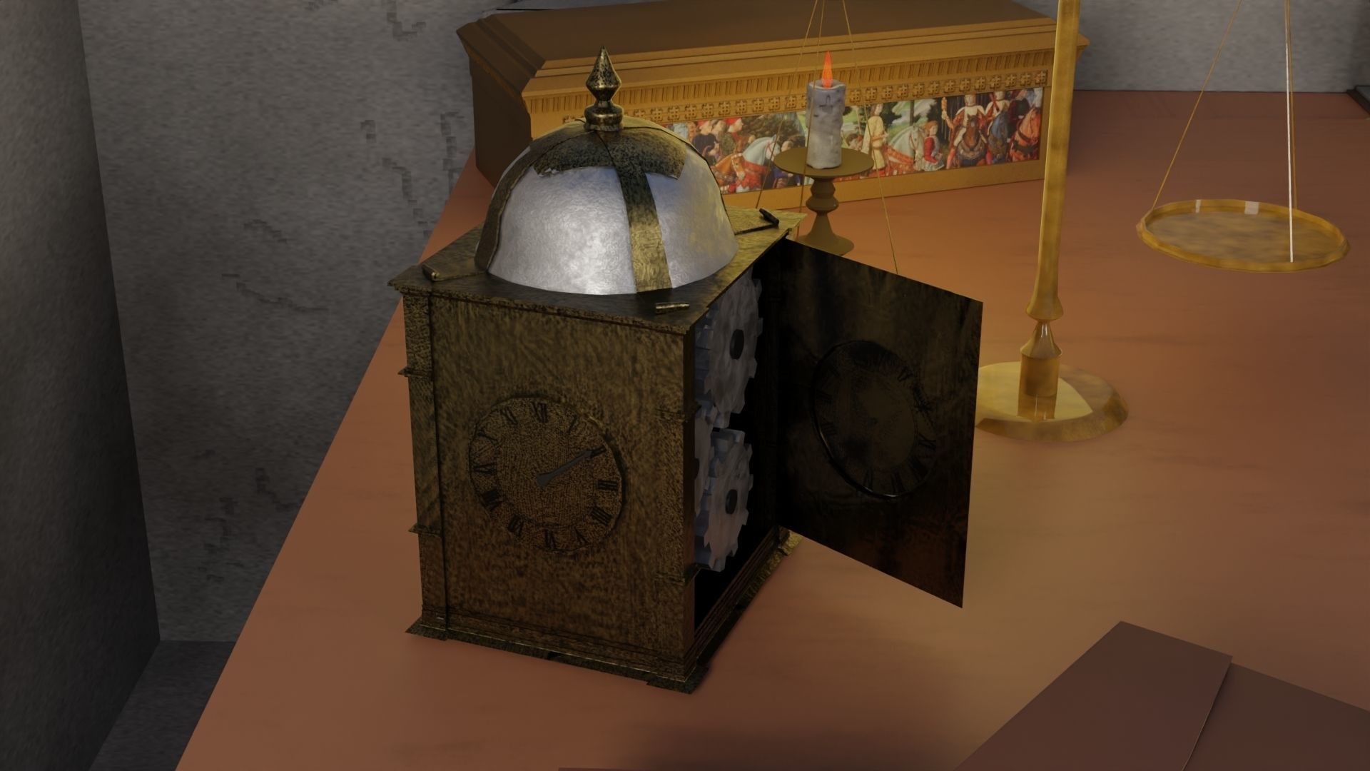 18 Game Ready 3d asset Historical Renaissance Florence  3D model_3