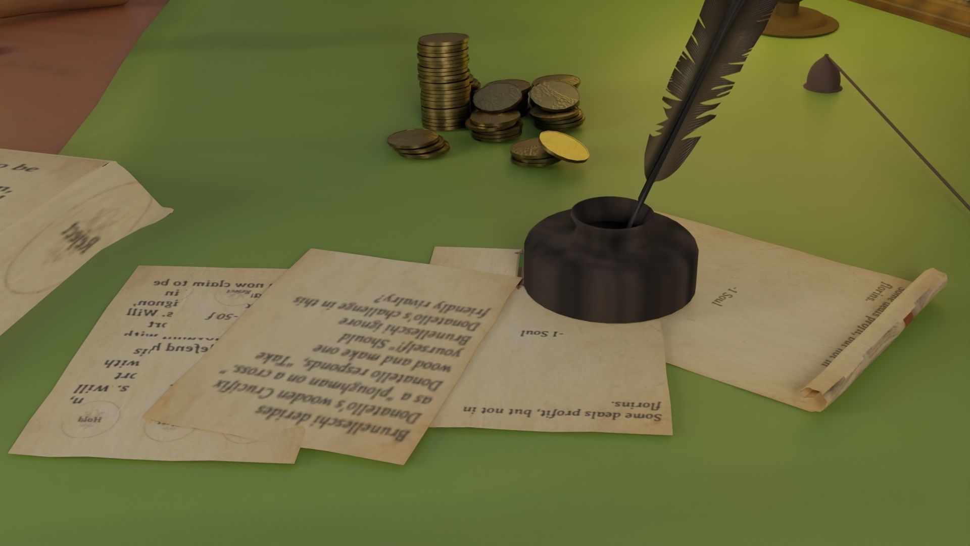 18 Game Ready 3d asset Historical Renaissance Florence  3D model_10