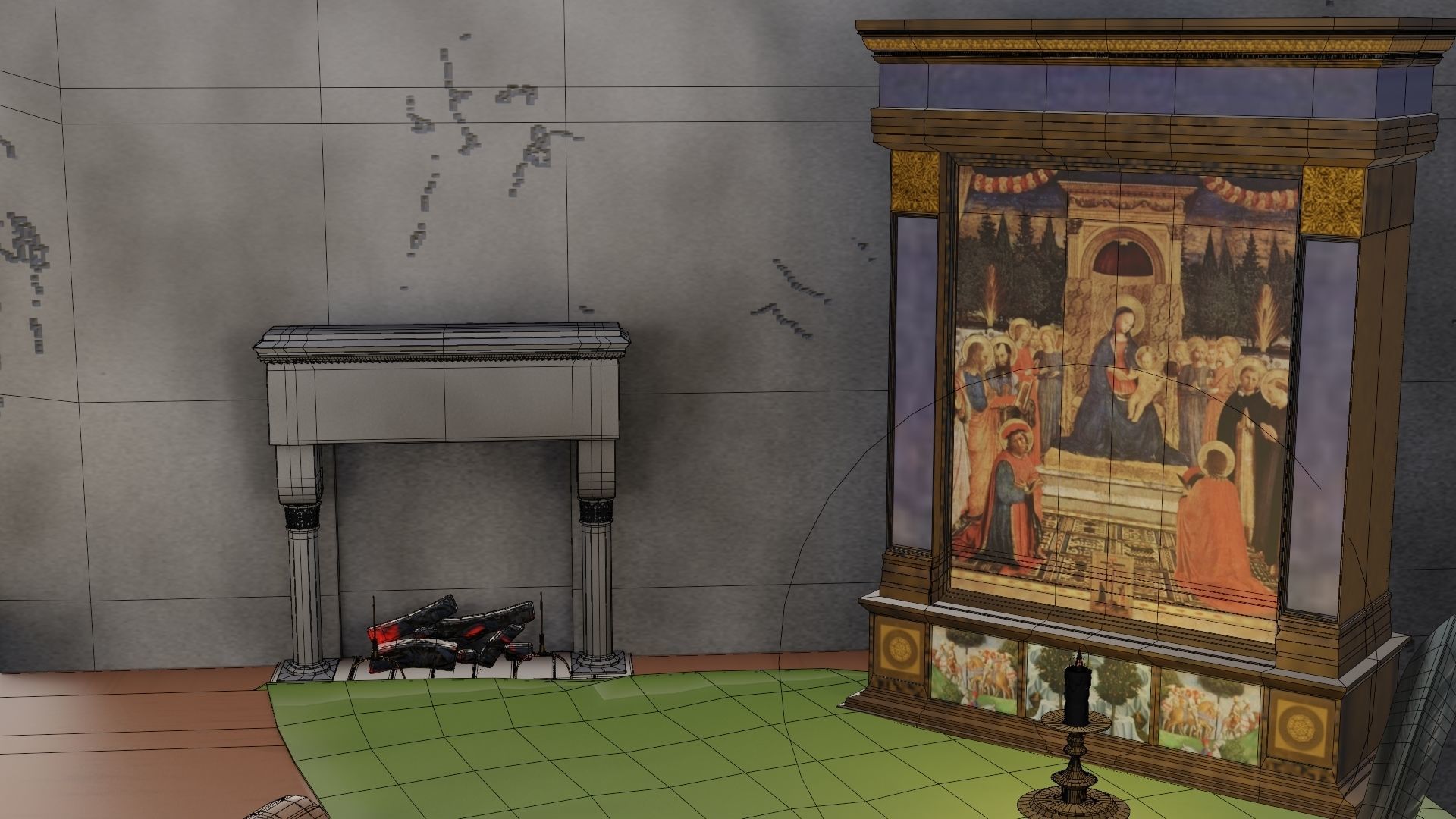 18 Game Ready 3d asset Historical Renaissance Florence  3D model_27