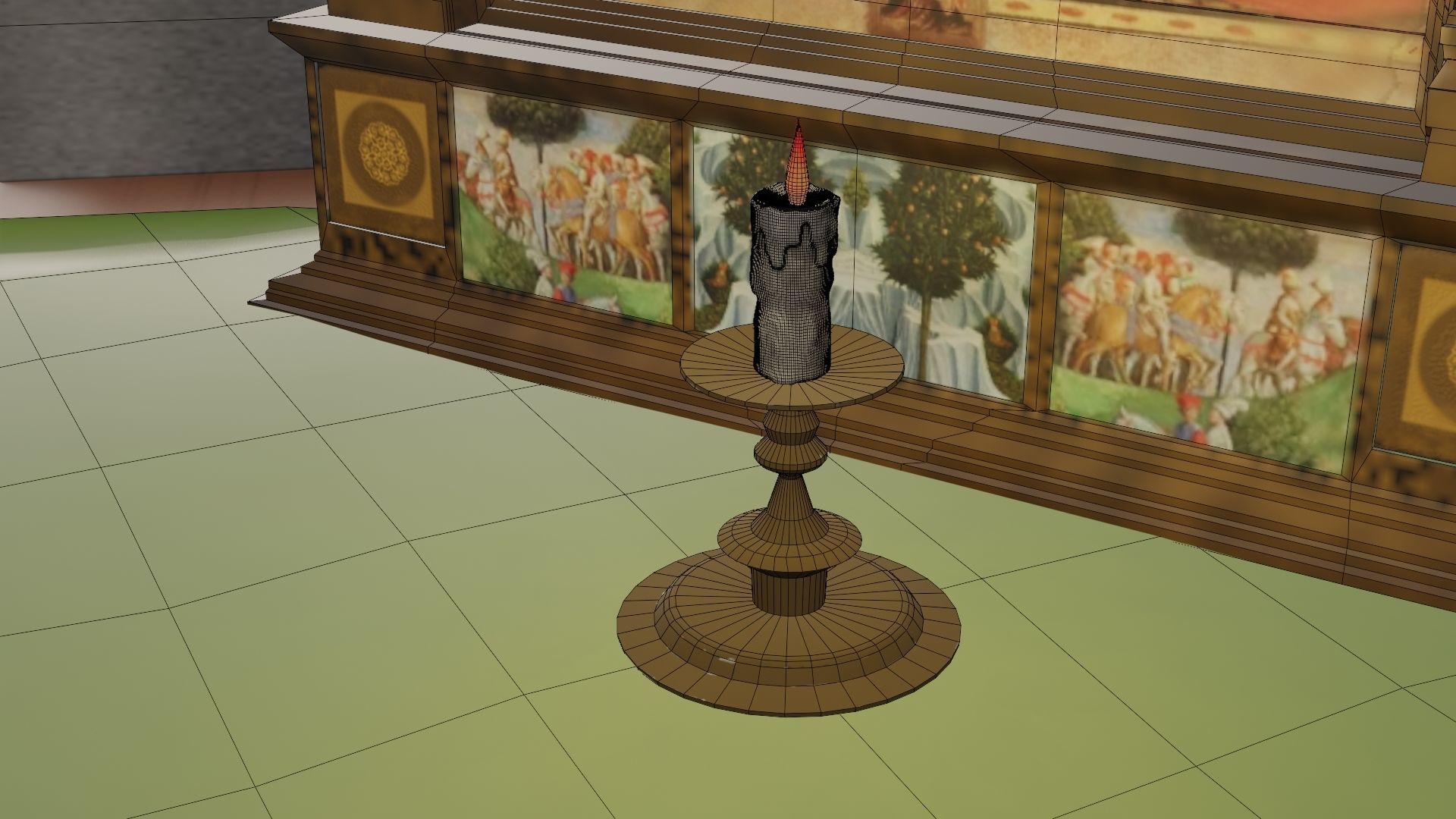 18 Game Ready 3d asset Historical Renaissance Florence  3D model_28