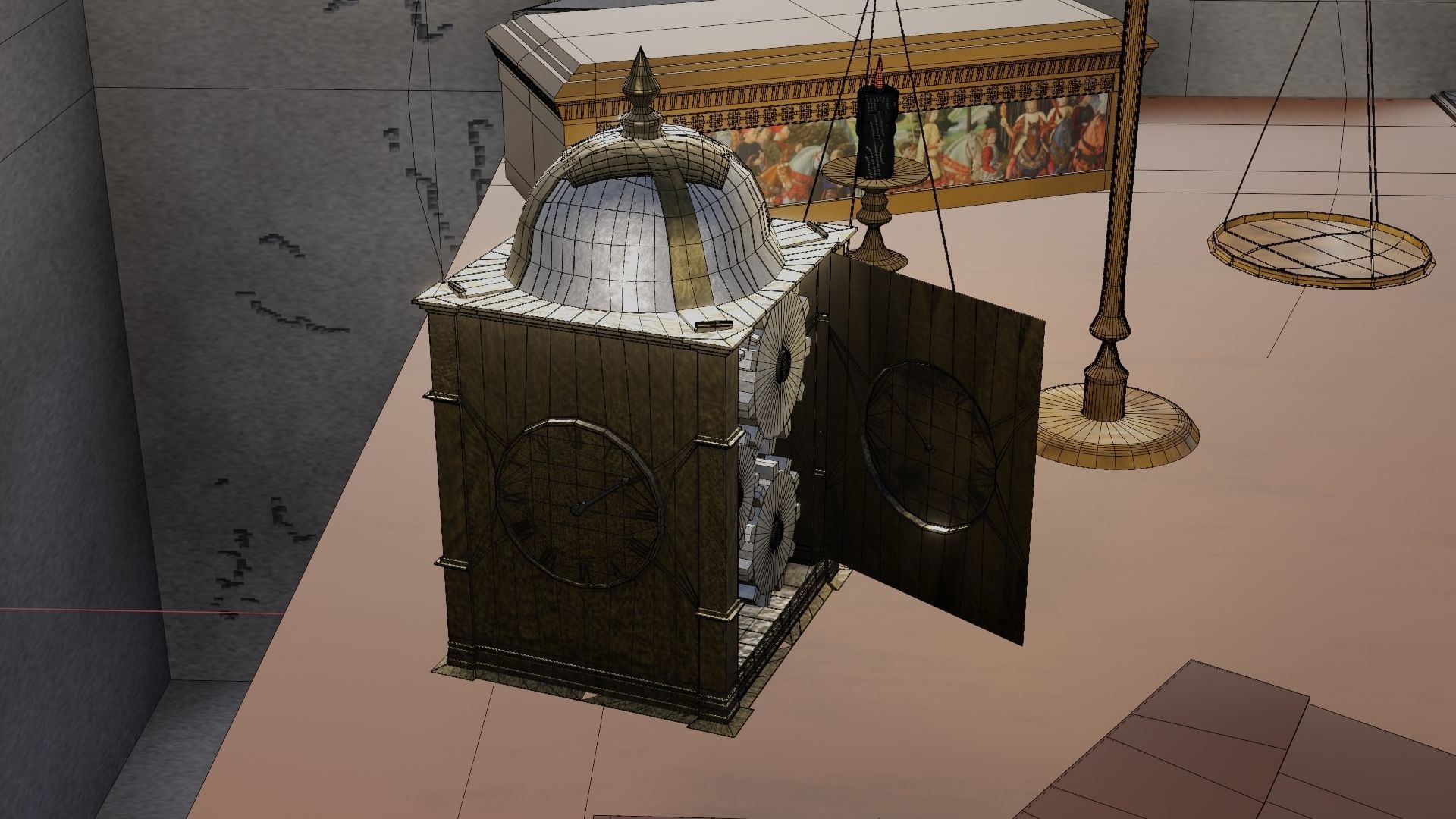 18 Game Ready 3d asset Historical Renaissance Florence  3D model_23