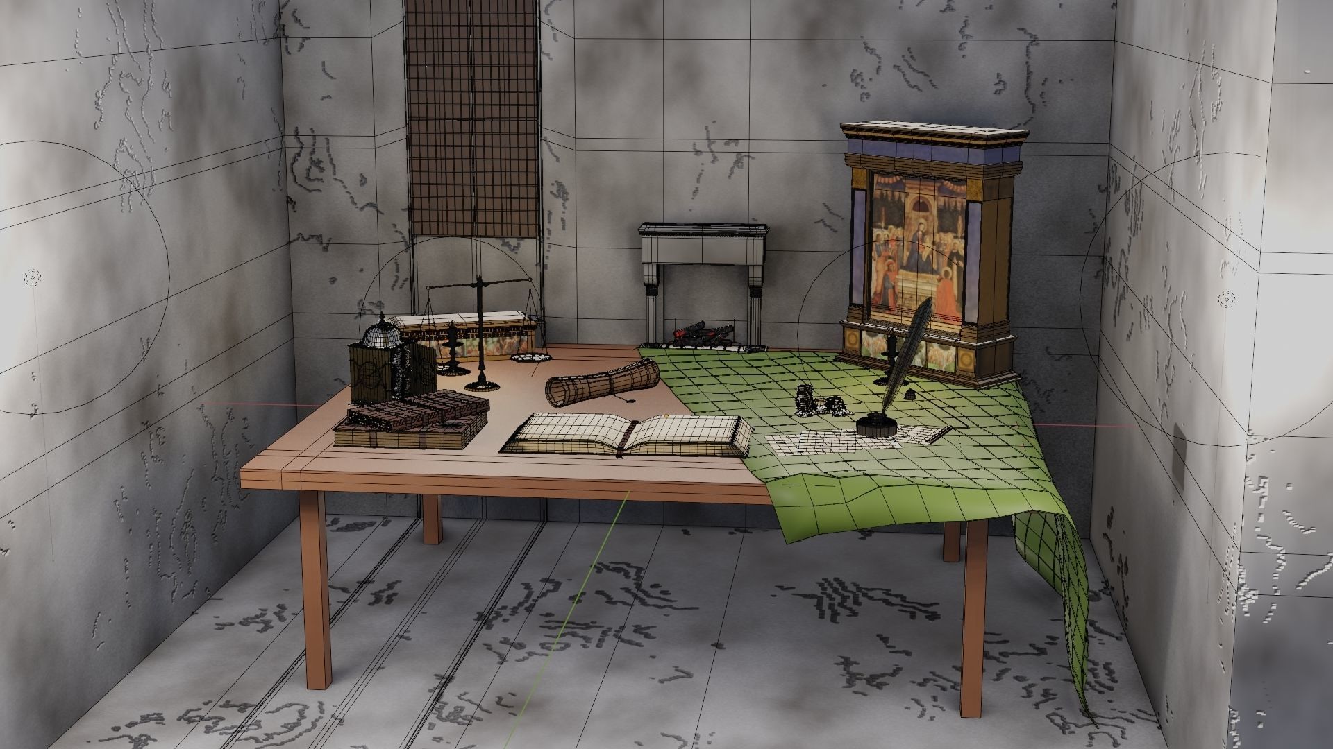 18 Game Ready 3d asset Historical Renaissance Florence  3D model_34