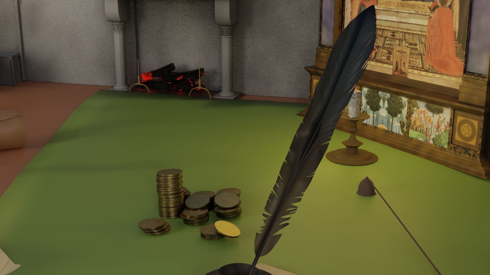 18 Game Ready 3d asset Historical Renaissance Florence  3D model_11