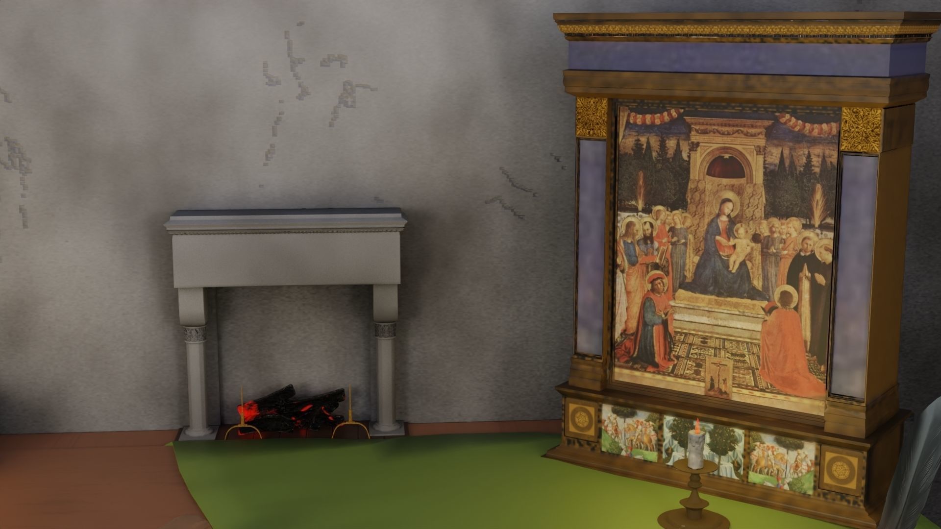 18 Game Ready 3d asset Historical Renaissance Florence  3D model_7