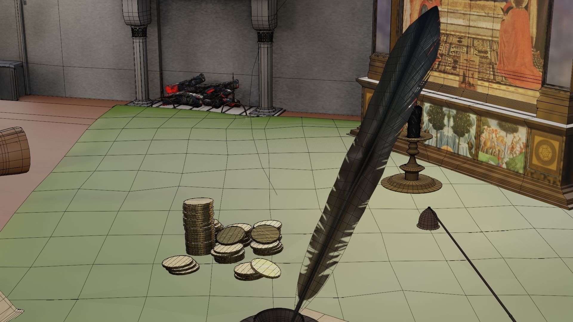 18 Game Ready 3d asset Historical Renaissance Florence  3D model_31