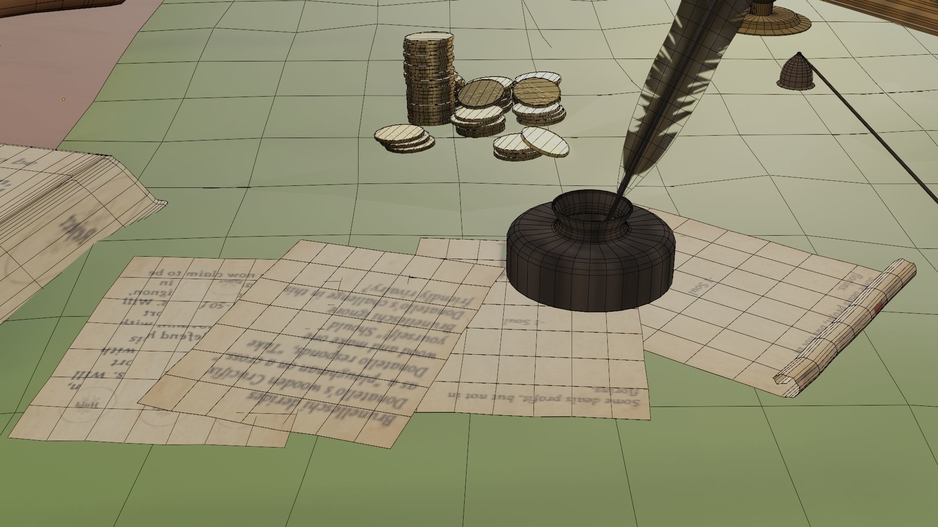 18 Game Ready 3d asset Historical Renaissance Florence  3D model_30