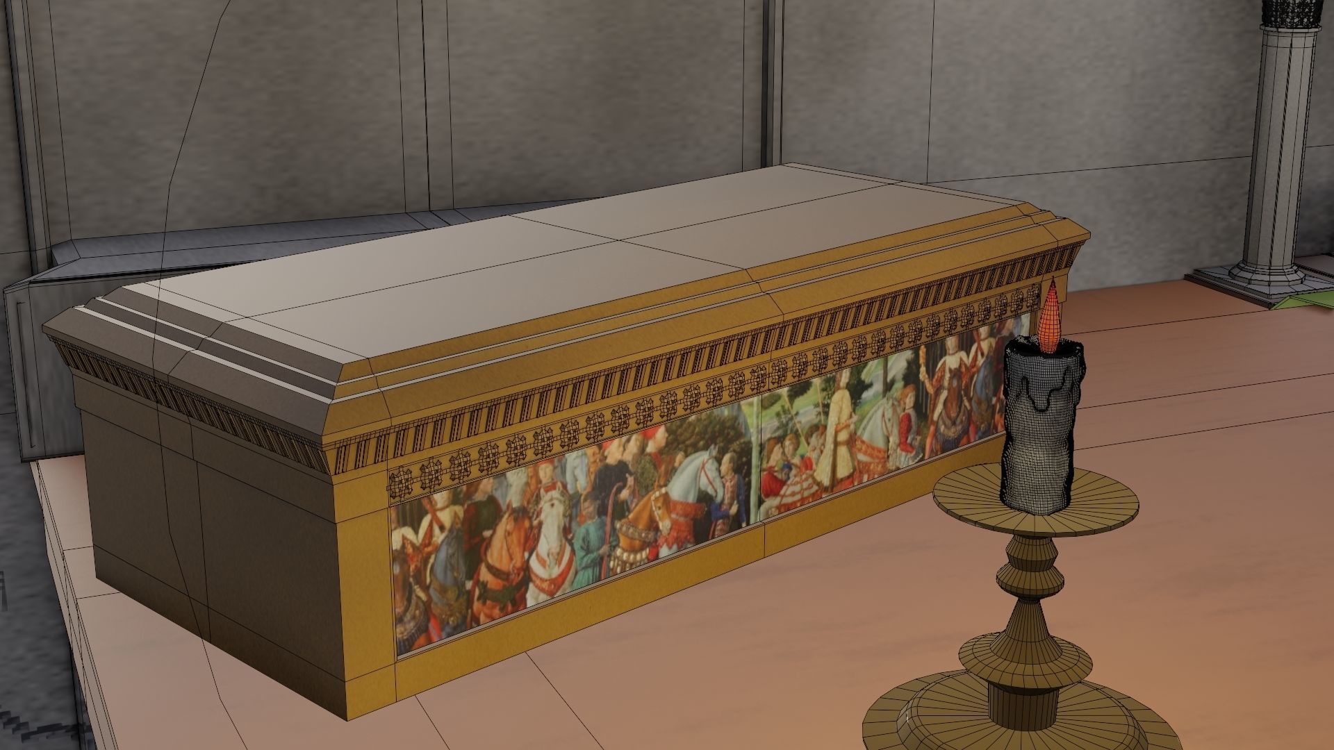 18 Game Ready 3d asset Historical Renaissance Florence  3D model_25