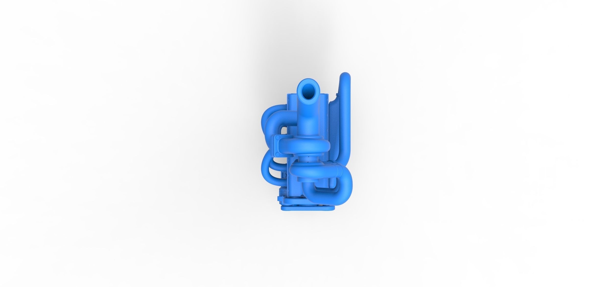 Triple Turbo straight-six engine Scale 1 to 25 3D print model_5