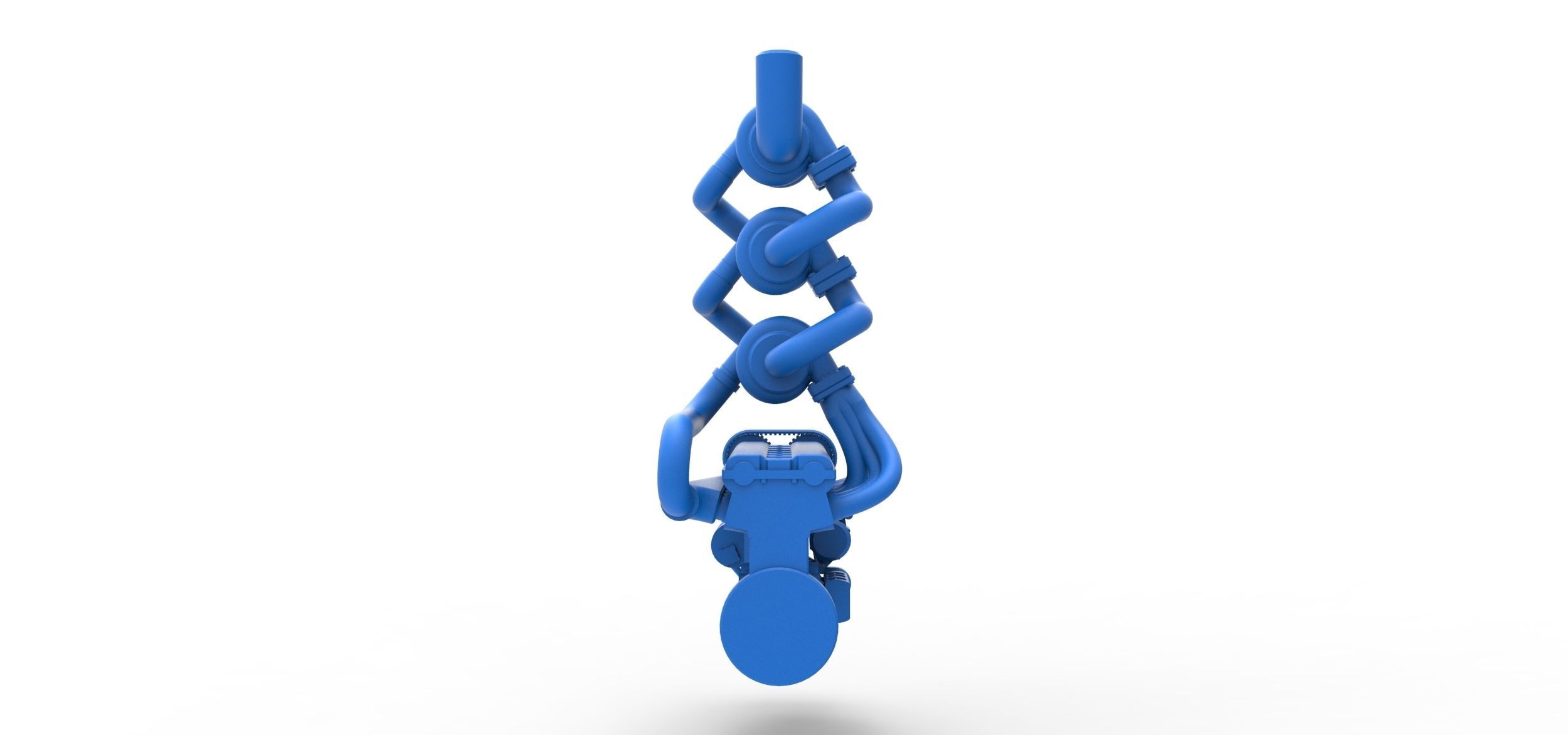 Triple Turbo straight-six engine Scale 1 to 25 3D print model_10