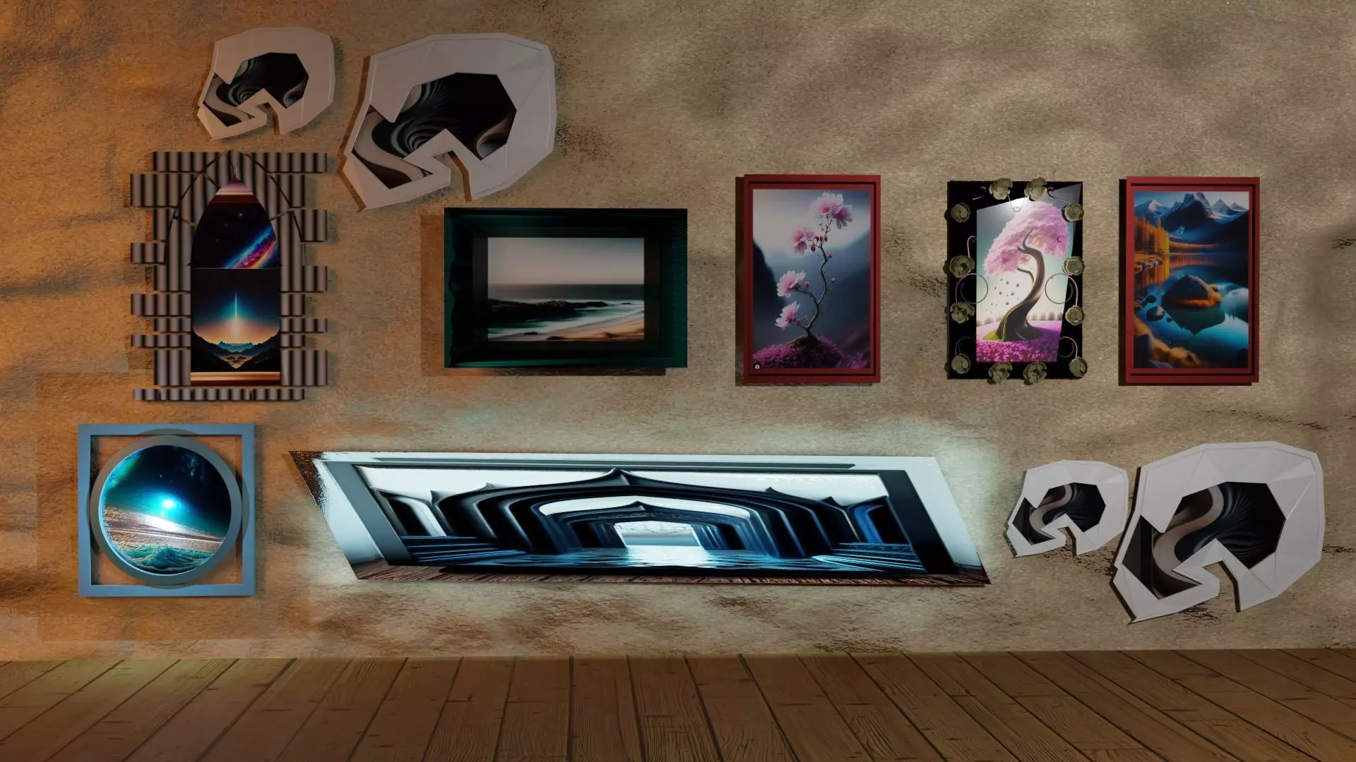 EXCELLENT WALL FRAMES Free 3D model