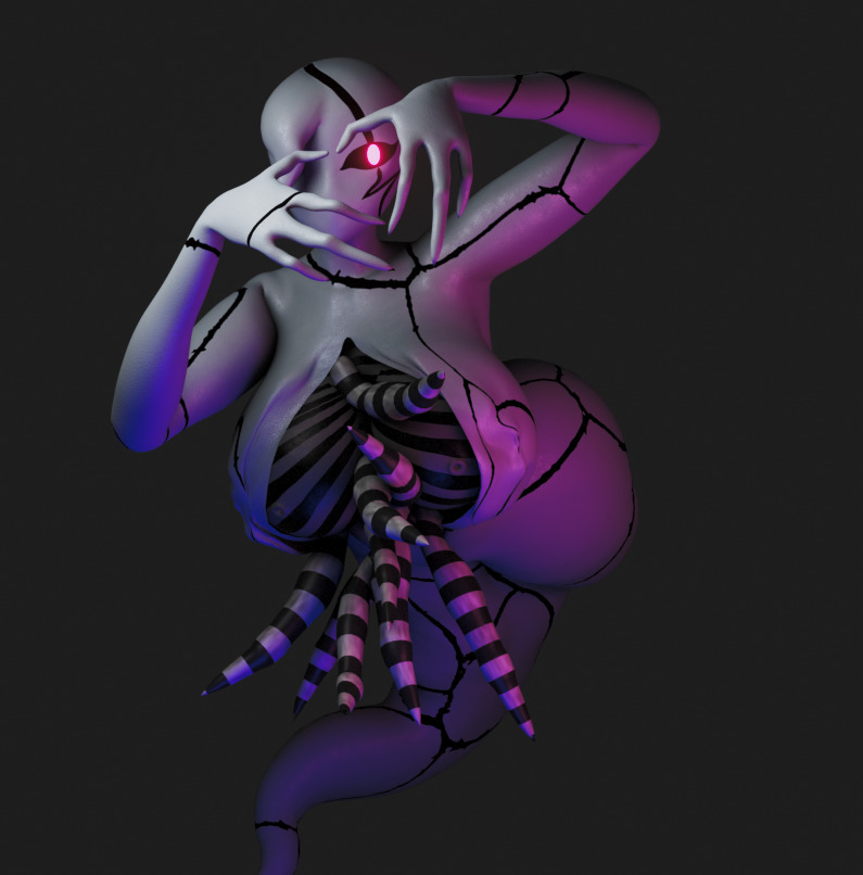Fantasmatico Ghostfreak 3D model Gwen10 NSFW V2 Low-poly 3D model_7