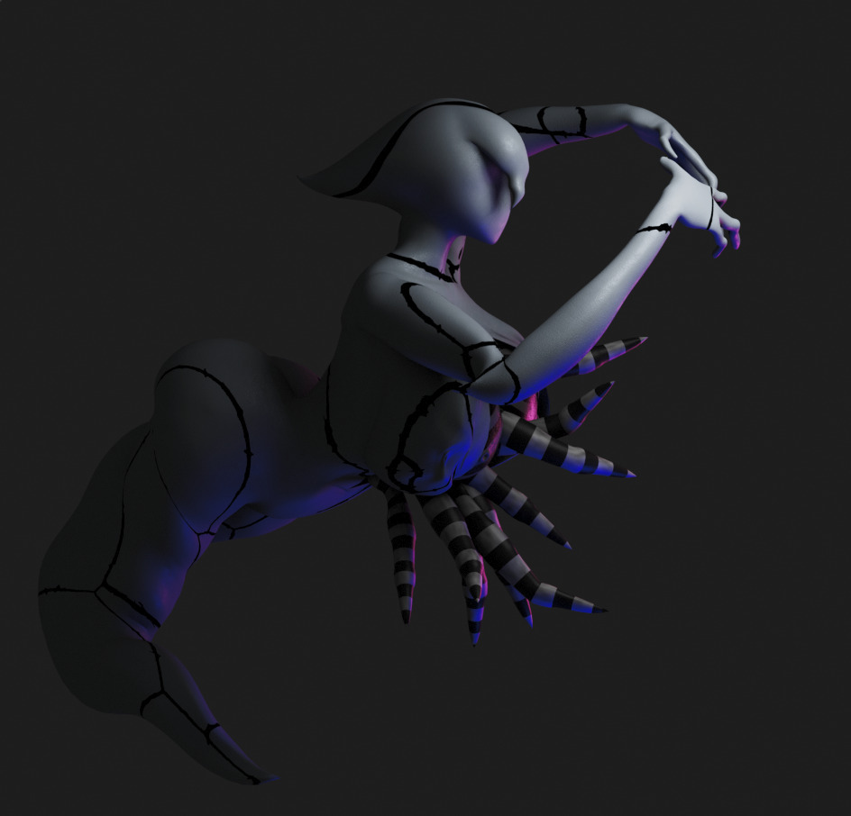Fantasmatico Ghostfreak 3D model Gwen10 NSFW V2 Low-poly 3D model_3