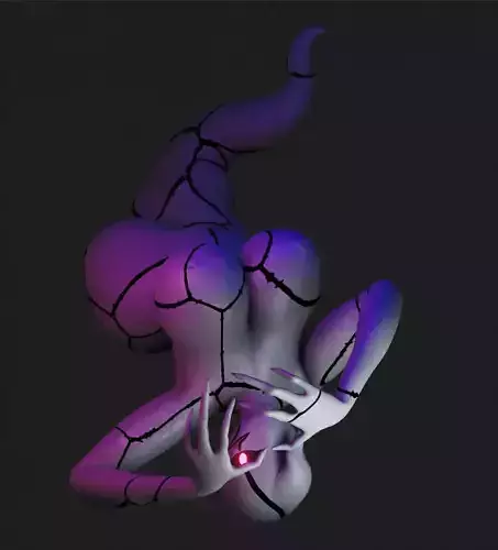 Fantasmatico Ghostfreak 3D model Gwen10 NSFW V2 Low-poly 3D model