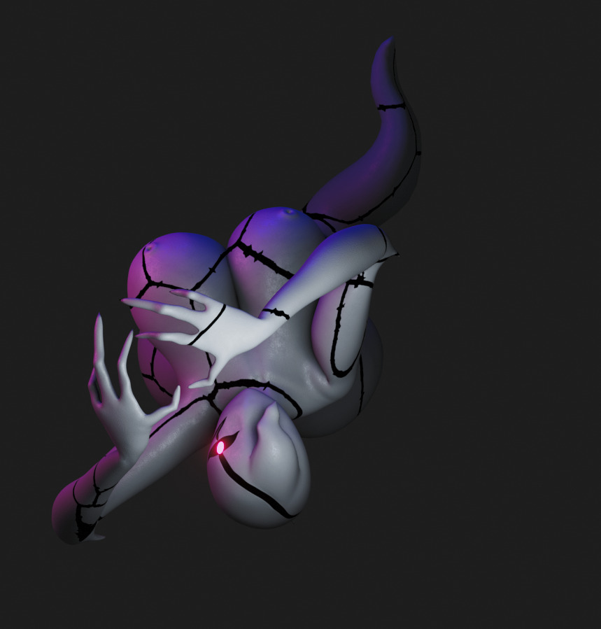 Fantasmatico Ghostfreak 3D model Gwen10 NSFW V2 Low-poly 3D model_5