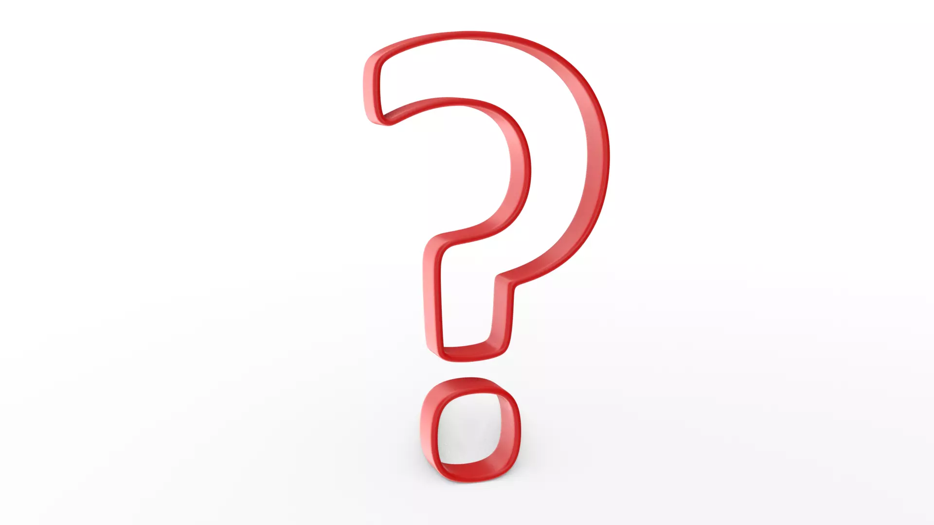 Questionmark Frame Version Low-poly 3D model_0