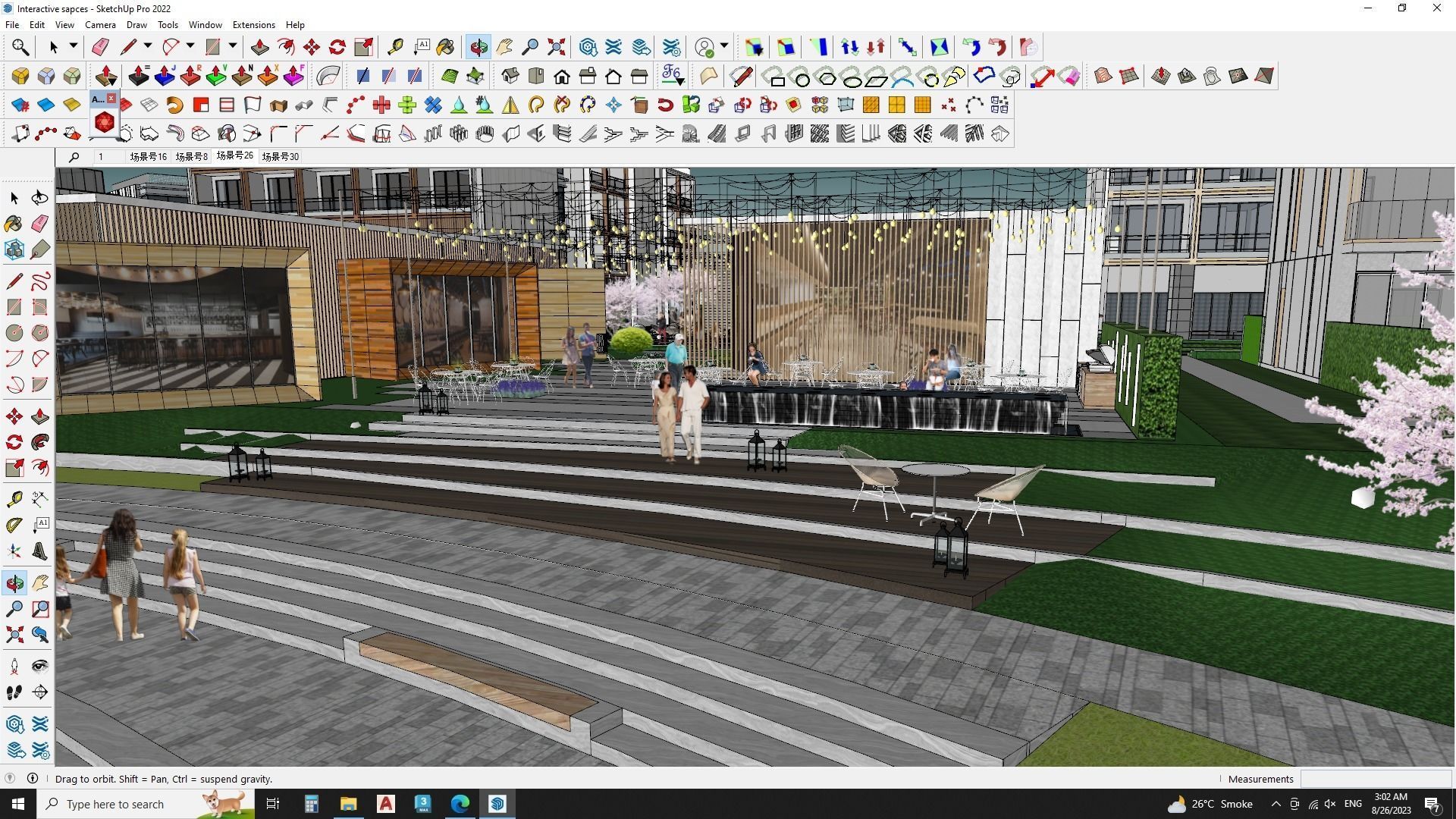 Sketchup education building 3d model 3D model_8